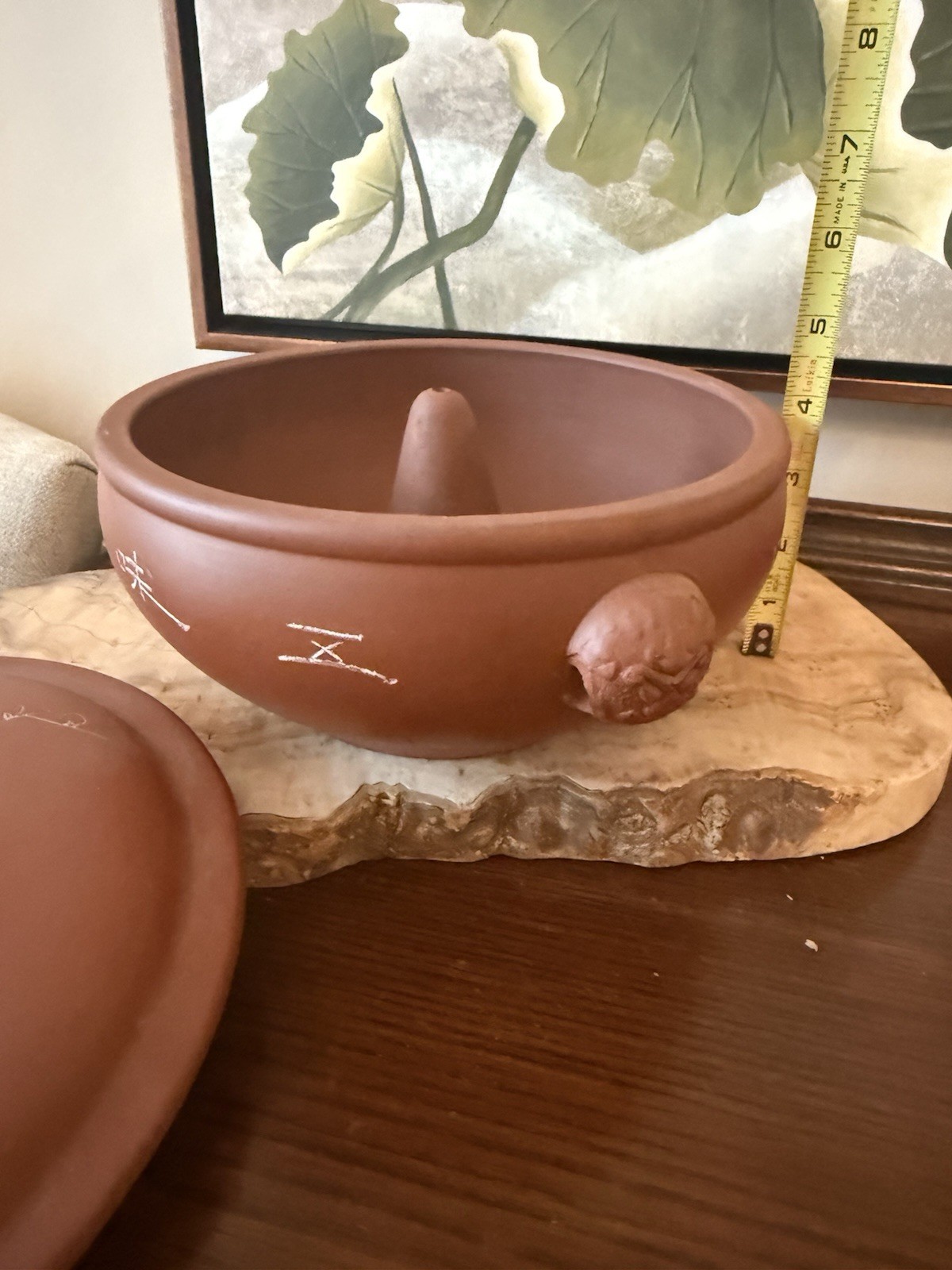 Vintage Asian Red Clay Pottery Large Steamer Yunnan Qigue Cook Pot Yixing