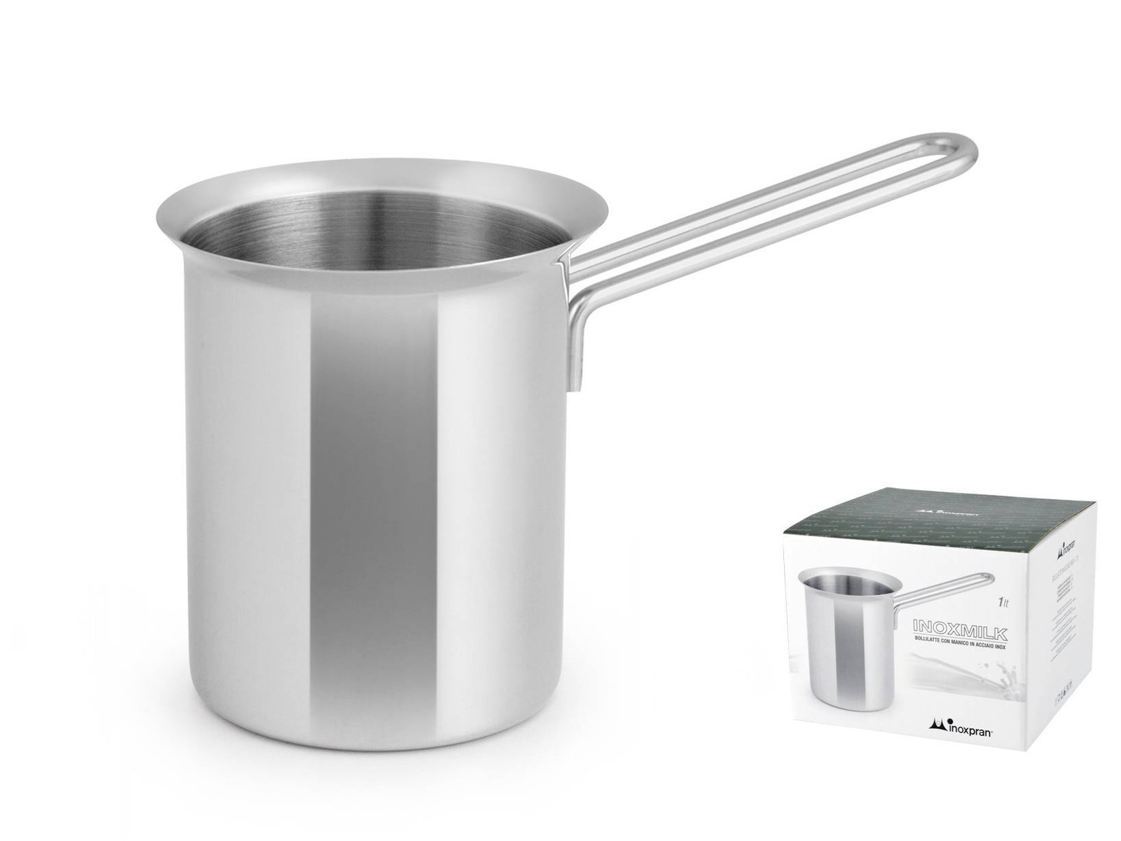 Inoxpran Stainless Steel Milk Boiler Long Handle 1.0