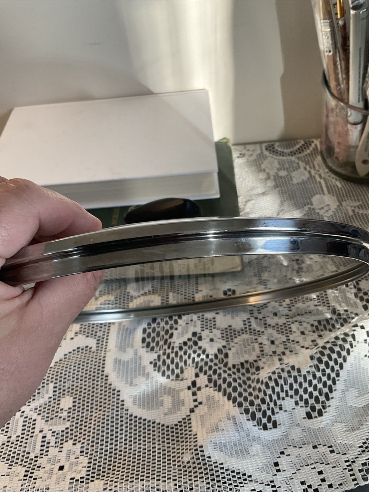 Farberware Glass Cookware Lid 9.5”Plastic Handle Replacement JMA 1301. 011