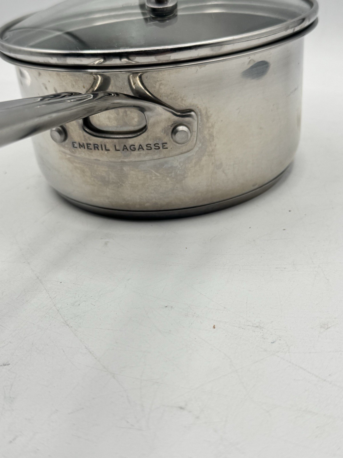 *Emeril Lagasse *1.5 Quart, 1.4 Liter Sauce Pan With Glass Lid *Stainless #2238