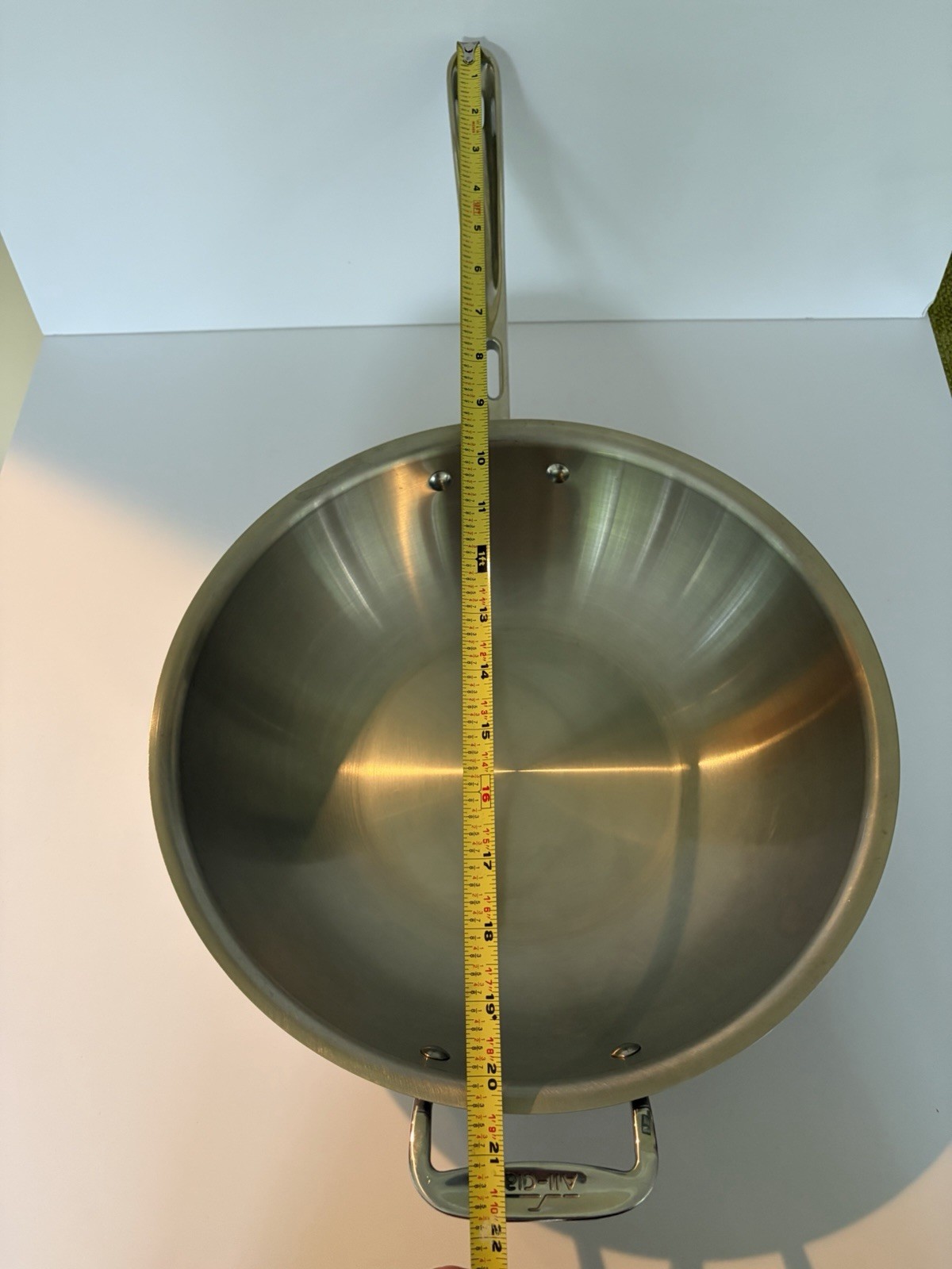 All Clad Metalcrafters Copper Core 12” 4 Qt Saucier Pan + Dome Cover EUC!