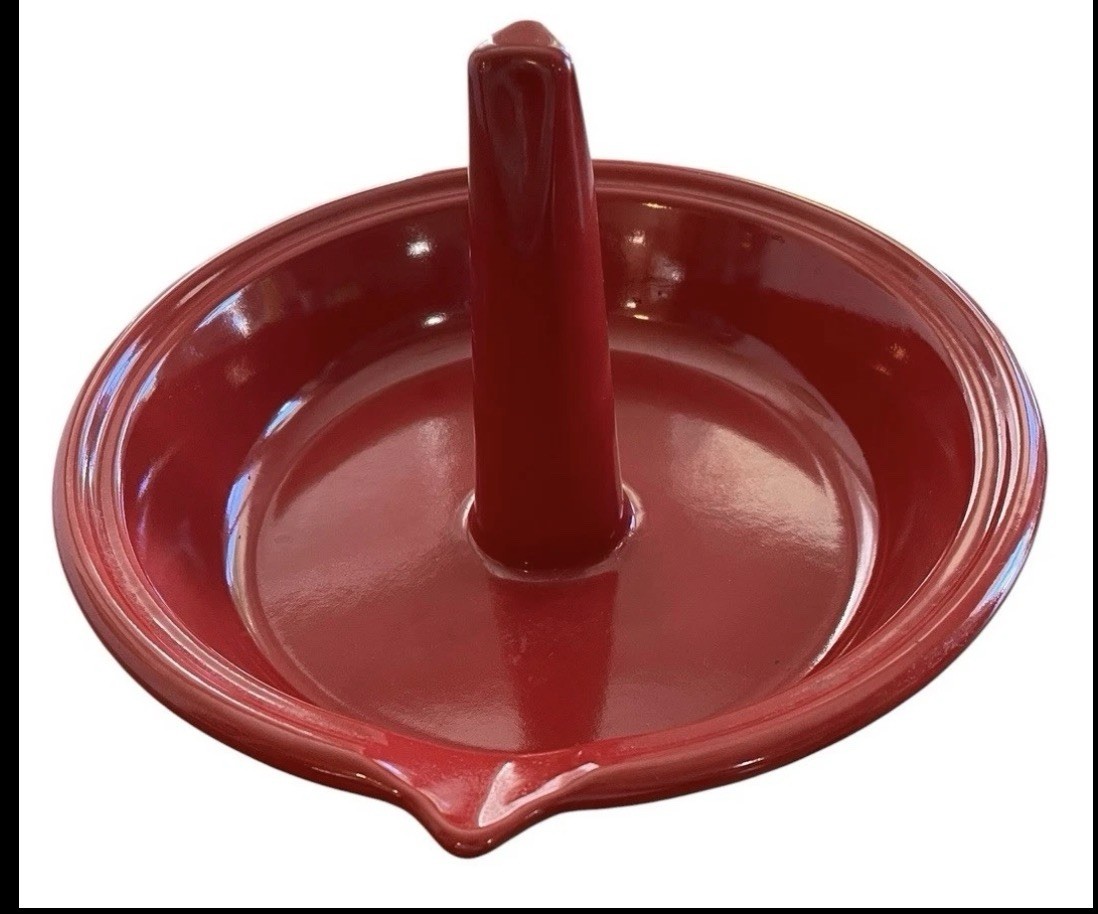 Emile Henry “Flame” Red Ceramic Chicken Roaster Made in France