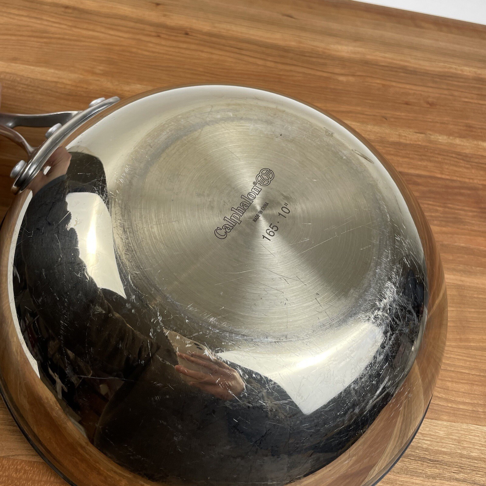 Williams Sonoma Calphalon Stainless 10” Skillet Frying Sauté Pan Scuffed Read