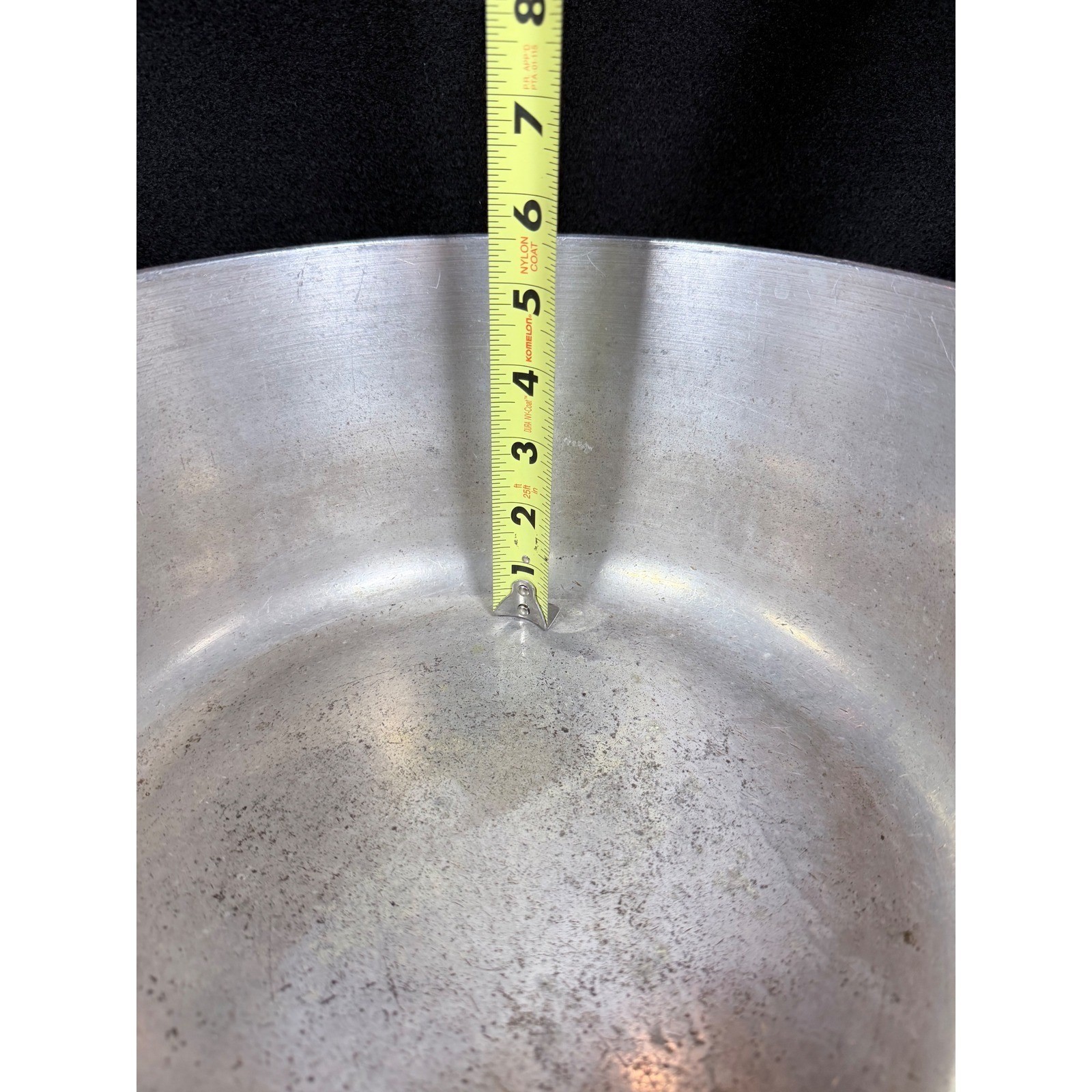 Vintage Club Aluminum Brown Dutch Oven 10In Cast Aluminum Pot with Lid Wood Knob