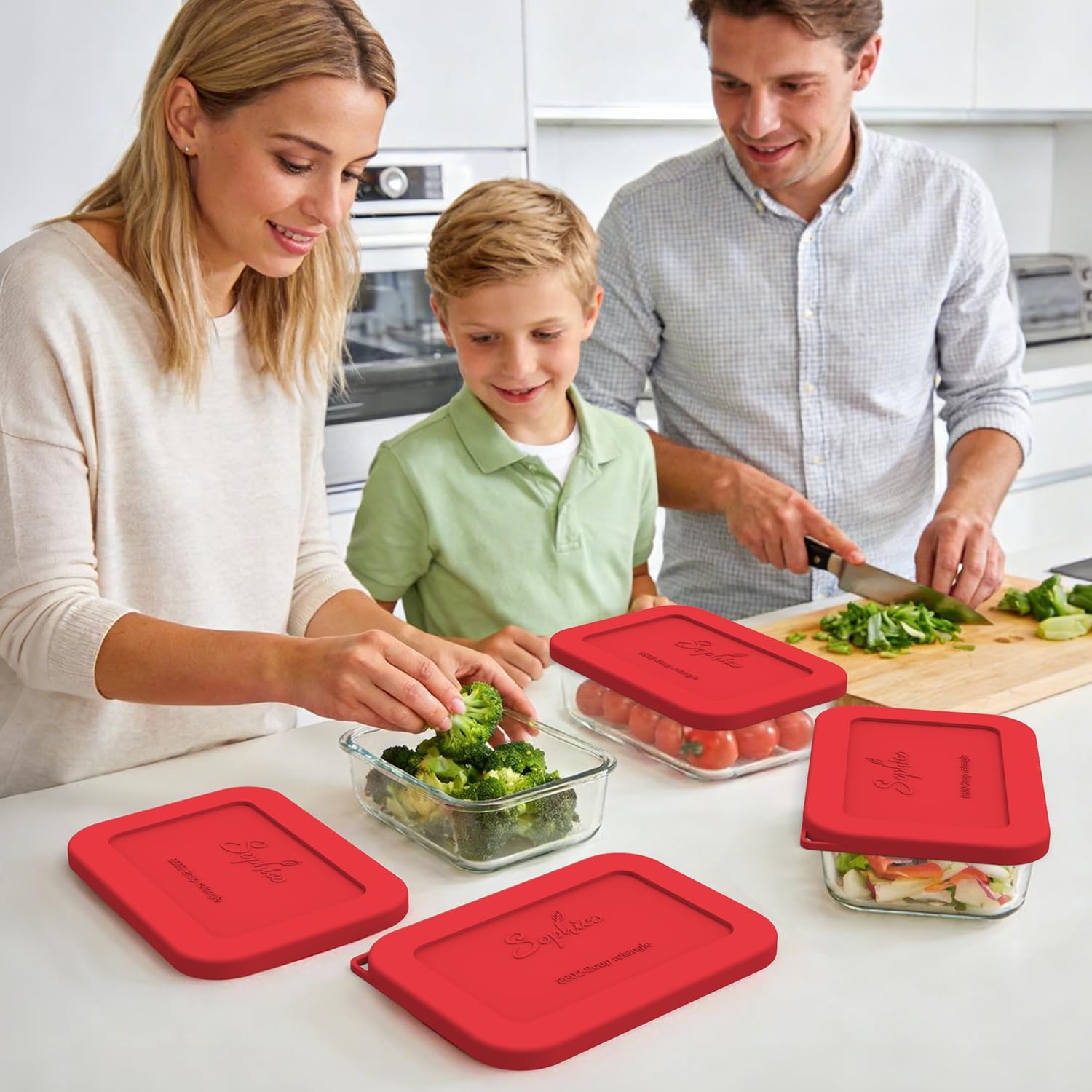 Sophico Silicone Storage Lids Cover Replacement for Pyrex Freshlock and SNAPW…