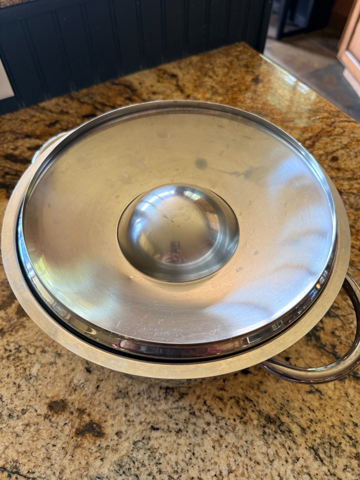 BARAZZONI Stainless Steel 3 Qt Casserole Stockpot with Lid Double Handle