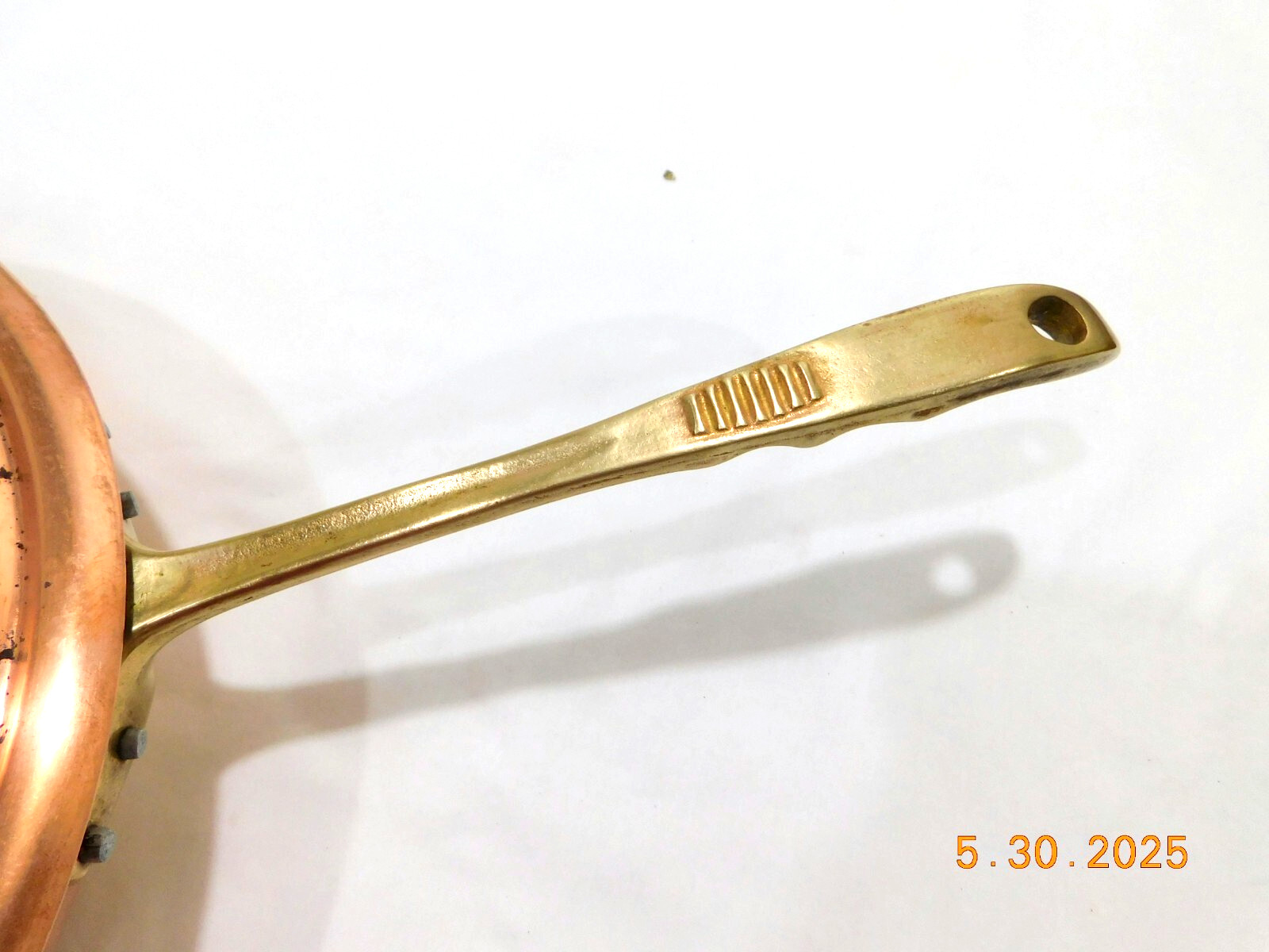 CU Artigiana Hammered Copper 13″ Saucier Pan Italy NEEDS RE-TINNED