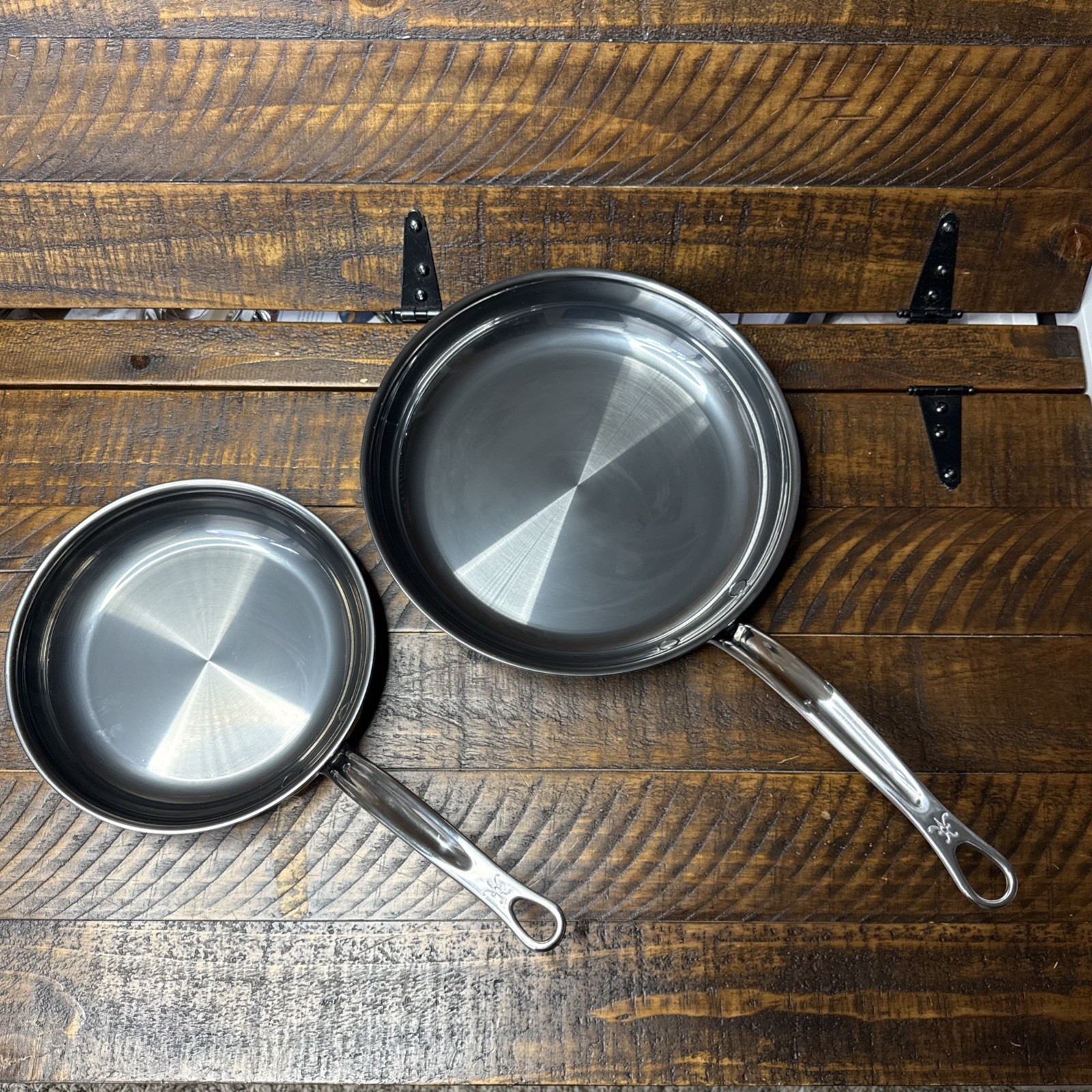 Hestan NanoBond Titanium SS 4 Qt Saucepan 8.5” & 11” Fry Pan New! Read