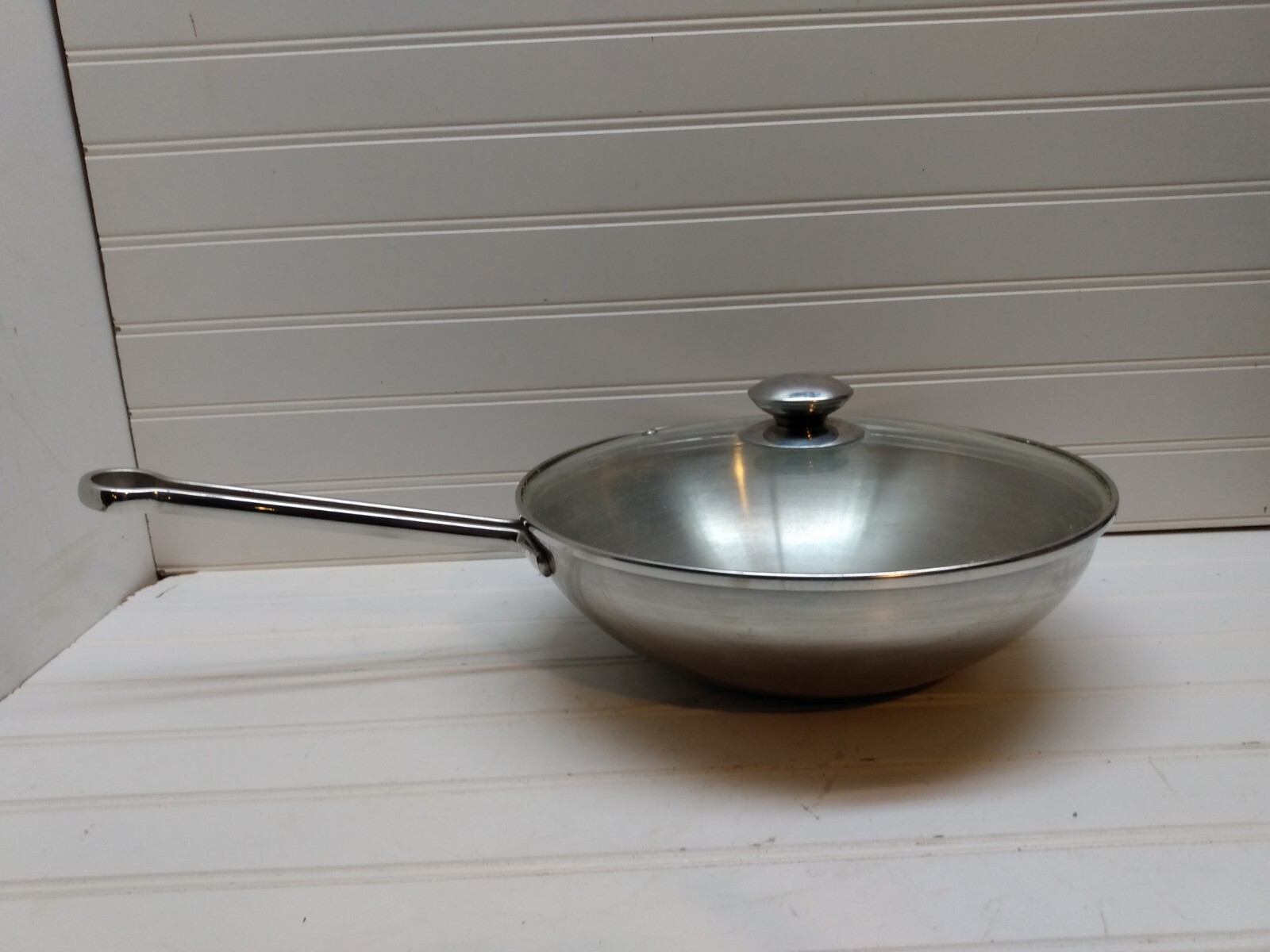 Revere Ware Proline 3 Qt Wok Copper Core Stainless 10.2″ Skillet Frying Pan Lid
