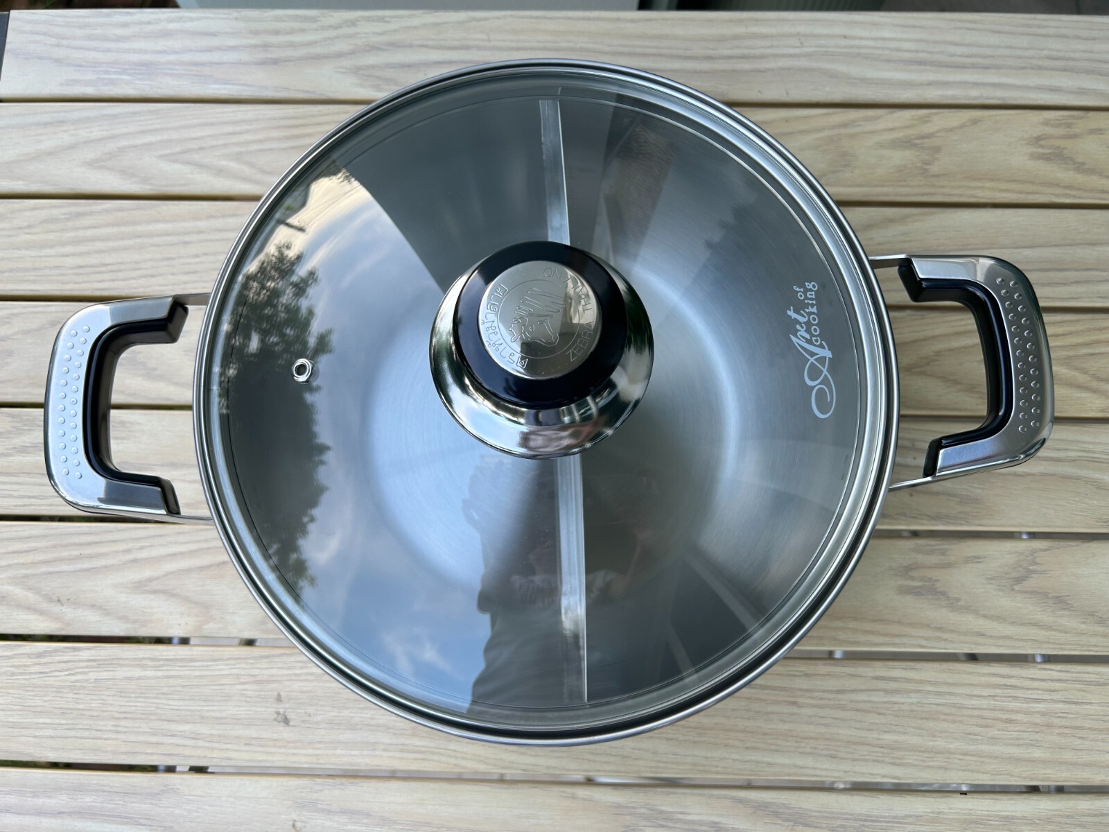 Zebra Brand Shabu Hot Pot 2 Compartments Cookware 26 cm