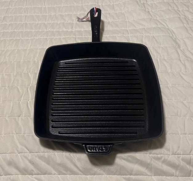 Staub 12″ Square Grill Pan, Black