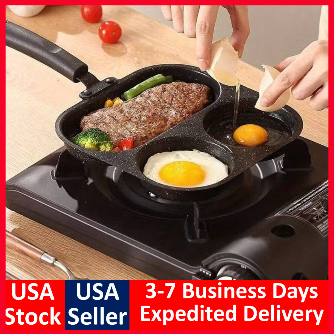 Non Stick Frying Pan Cast Iron Ultra Durable Scratch Resistant 3 in 1 Cookware