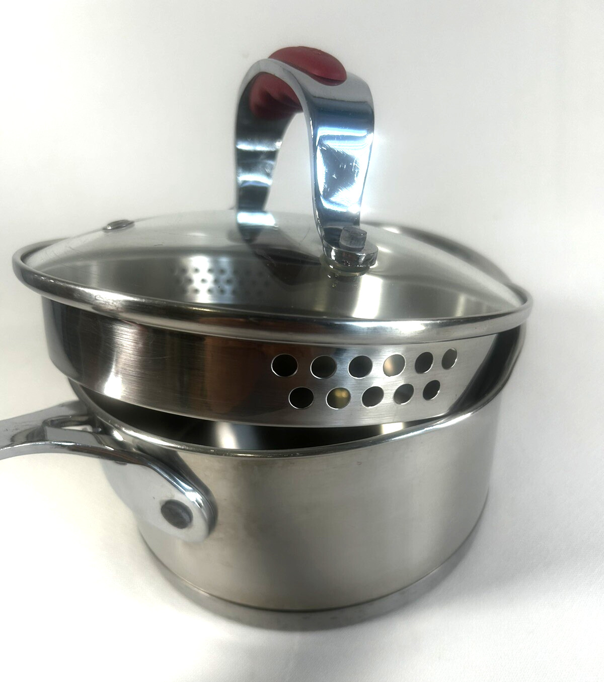 David Burke Gourmet Pro EZ Strain Commercial Grade 1.75 qt Saucepan