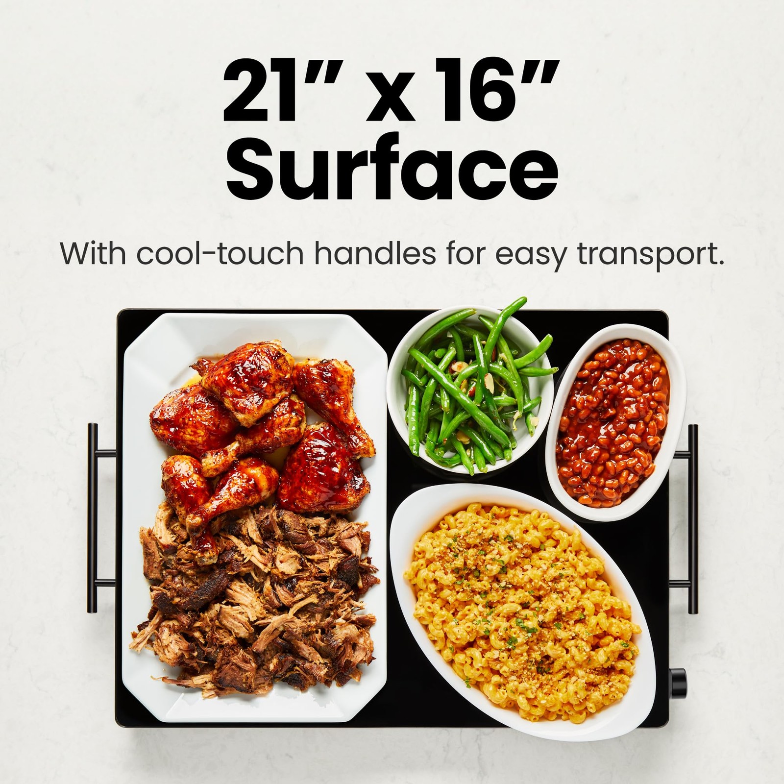Warming Tray with Adjustable Temperature Control, Perfect For Buffets, Restau…