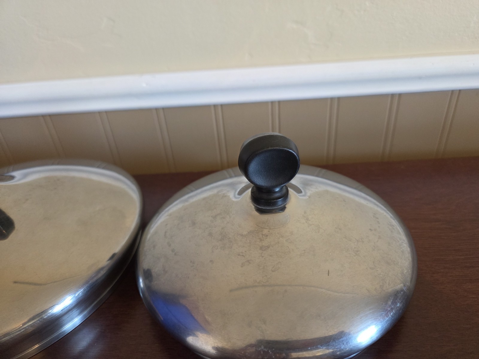 2 FARBERWARE Cookware Replacement Lids Stainless 6.25 & 5.25 ” Inside