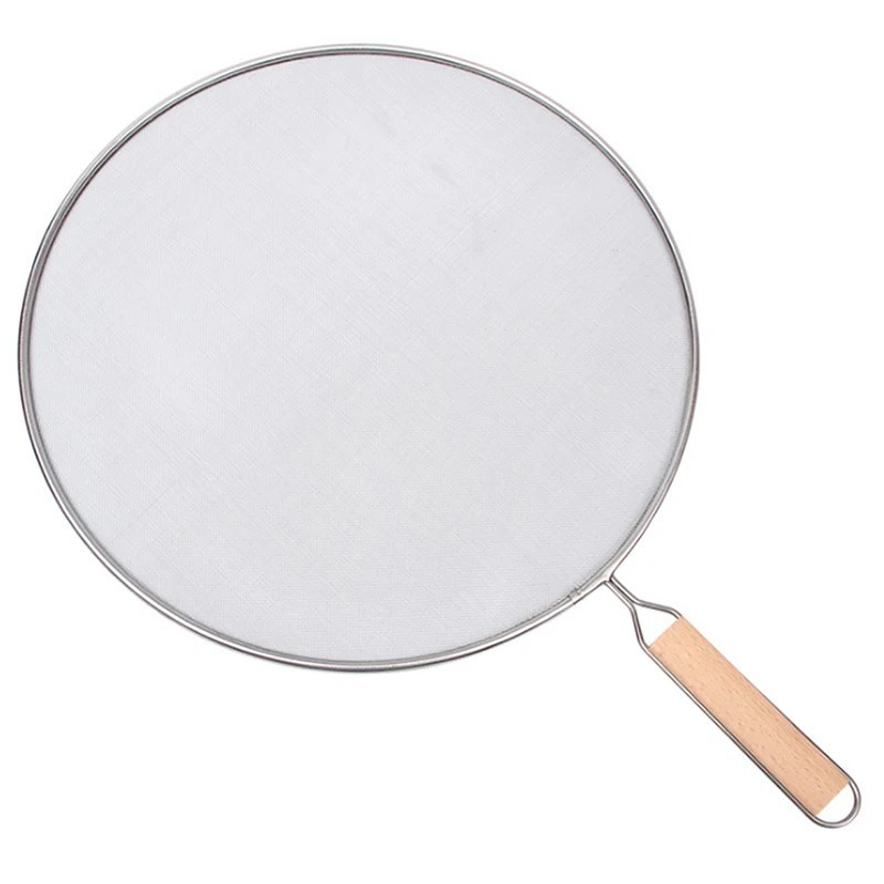 Stainless Steel Splatter Screen Frying Pan Guard – Anti Oil Splash Grease Screen