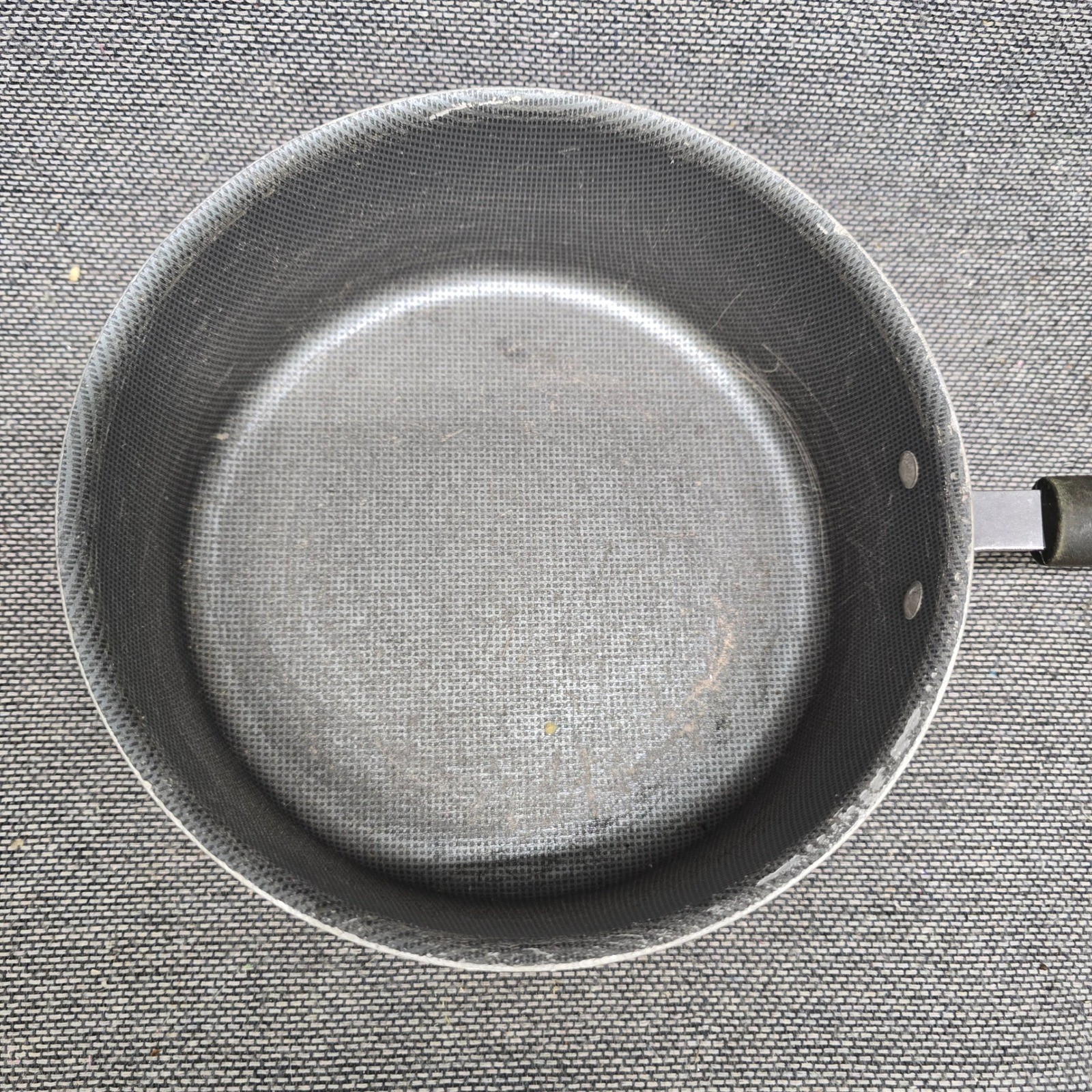 4pc Saucepan Set Nesting Non-Stick Honeycomb Black Good 6-8in Pots