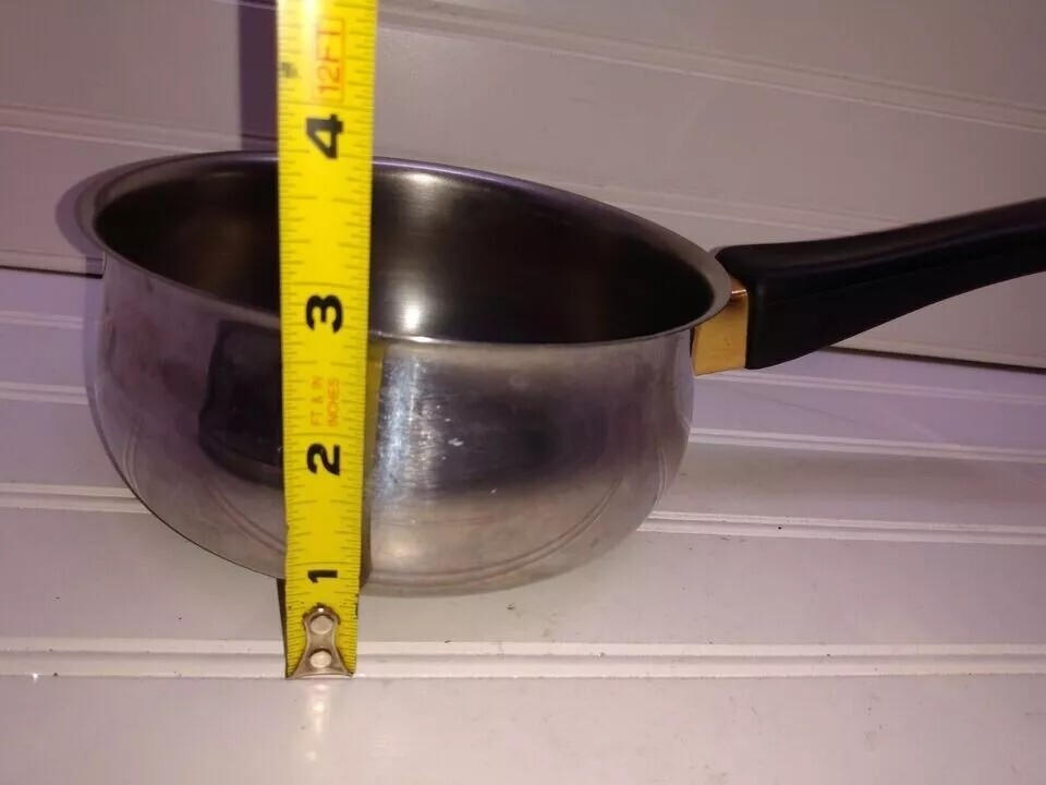 Megaware Stainless 1 Qt Saucepan Butter Warmer Milk Cheese Gravy Pot & Lid