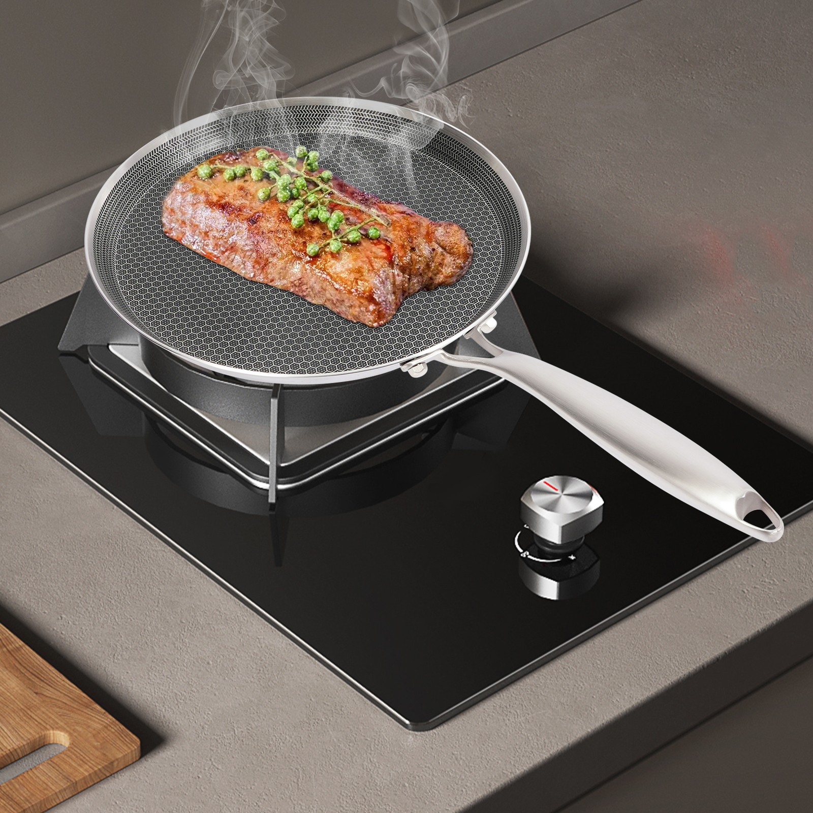Stainless Steel Crepe Pan, Pancake Pan, Stainless Steel Cooking Pan