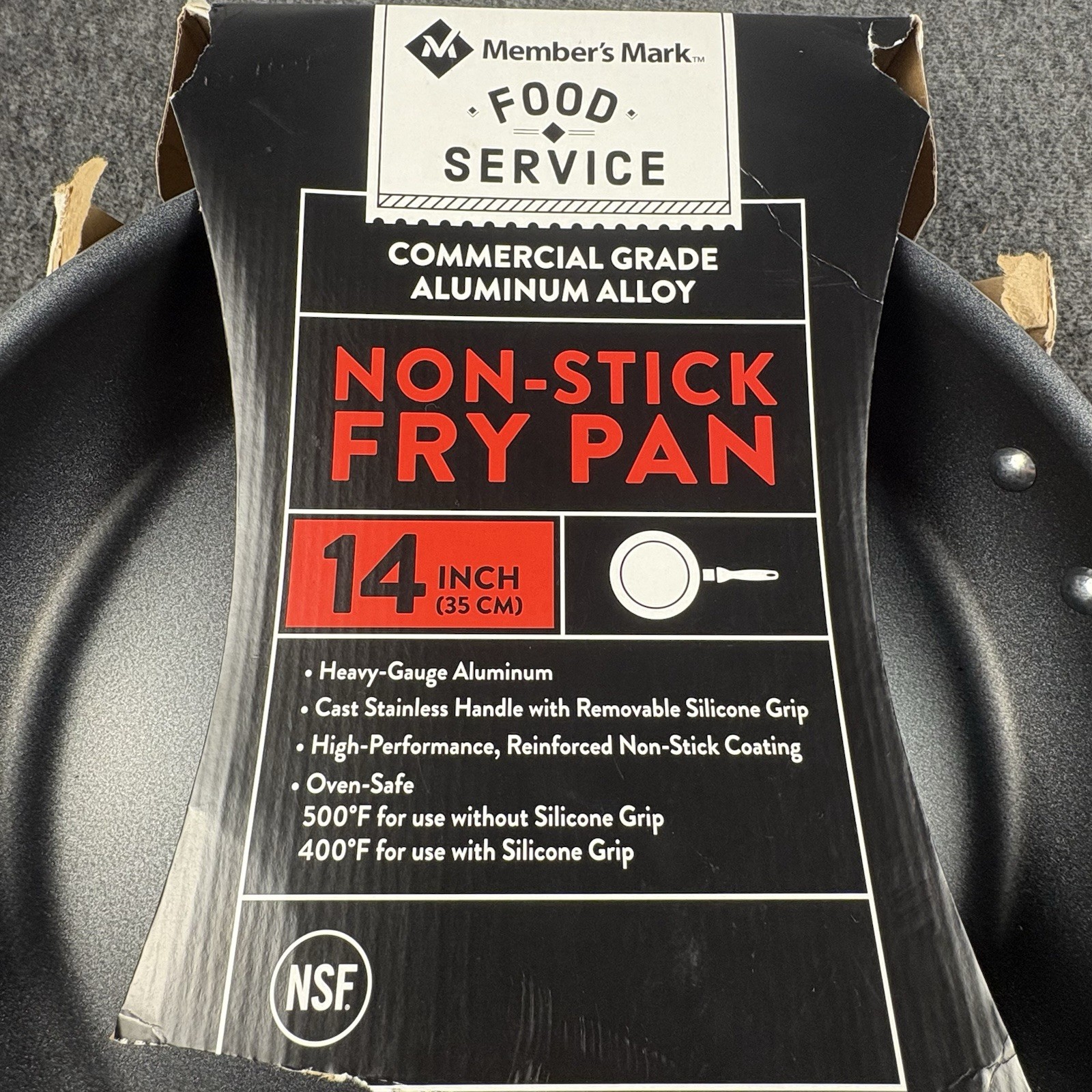 Member’s Mark 0114/04 14” Non Stick Fry Pan NSF Brazil NEW￼