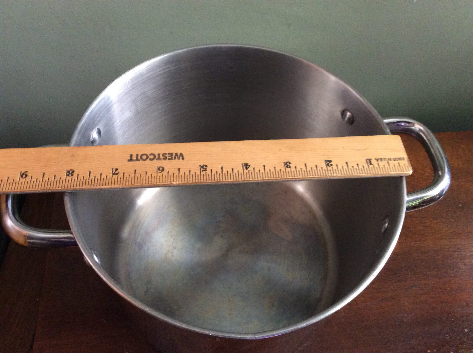Basics Stainless Steel 5Qt Double Handle Stockpot 6″H X 8’W (NO LID)