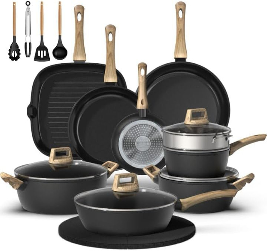 23-Piece Non-Stick Titanium Ceramic Cookware Set – Complete Kitchen Set