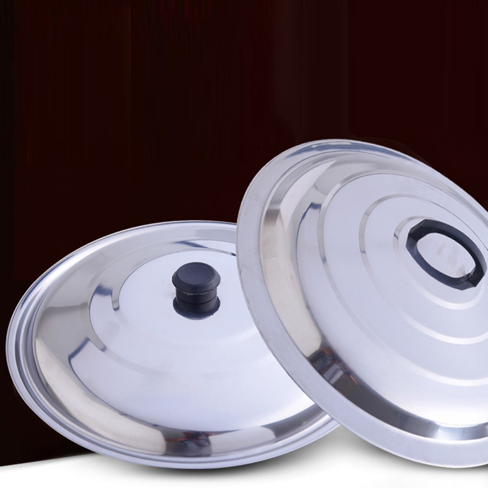 Stainless Steel Lid Round 32/34/36/38/40cm Kitchen Cooking Acceessories