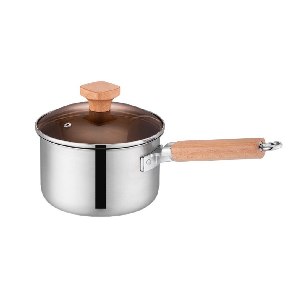34.5×17.3x15cm Stainless Steel Milk Pot for Home Kitchen Cooking Needs