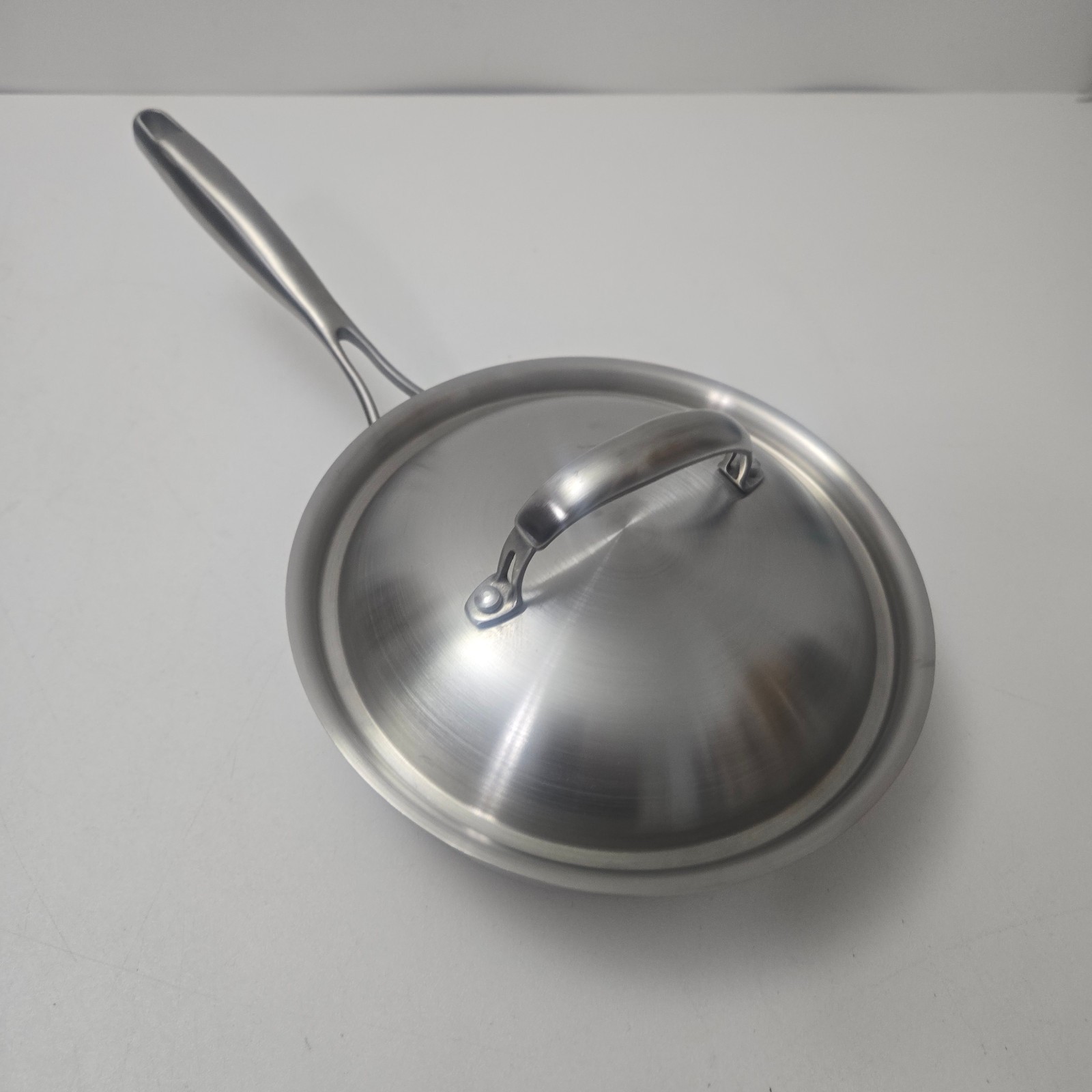Technique Ti 9in 22cm 18/10 Stainless Steel Frying Pan Skillet Heavy Duty W/Lid
