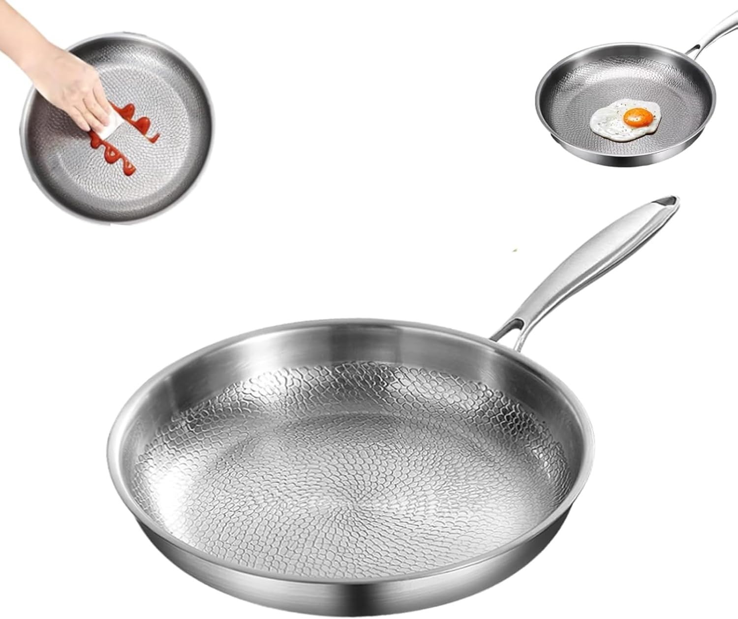 Titanium Hammered Pan Pro, 2025 Ultra-Durable Scratch-Resistant Pan