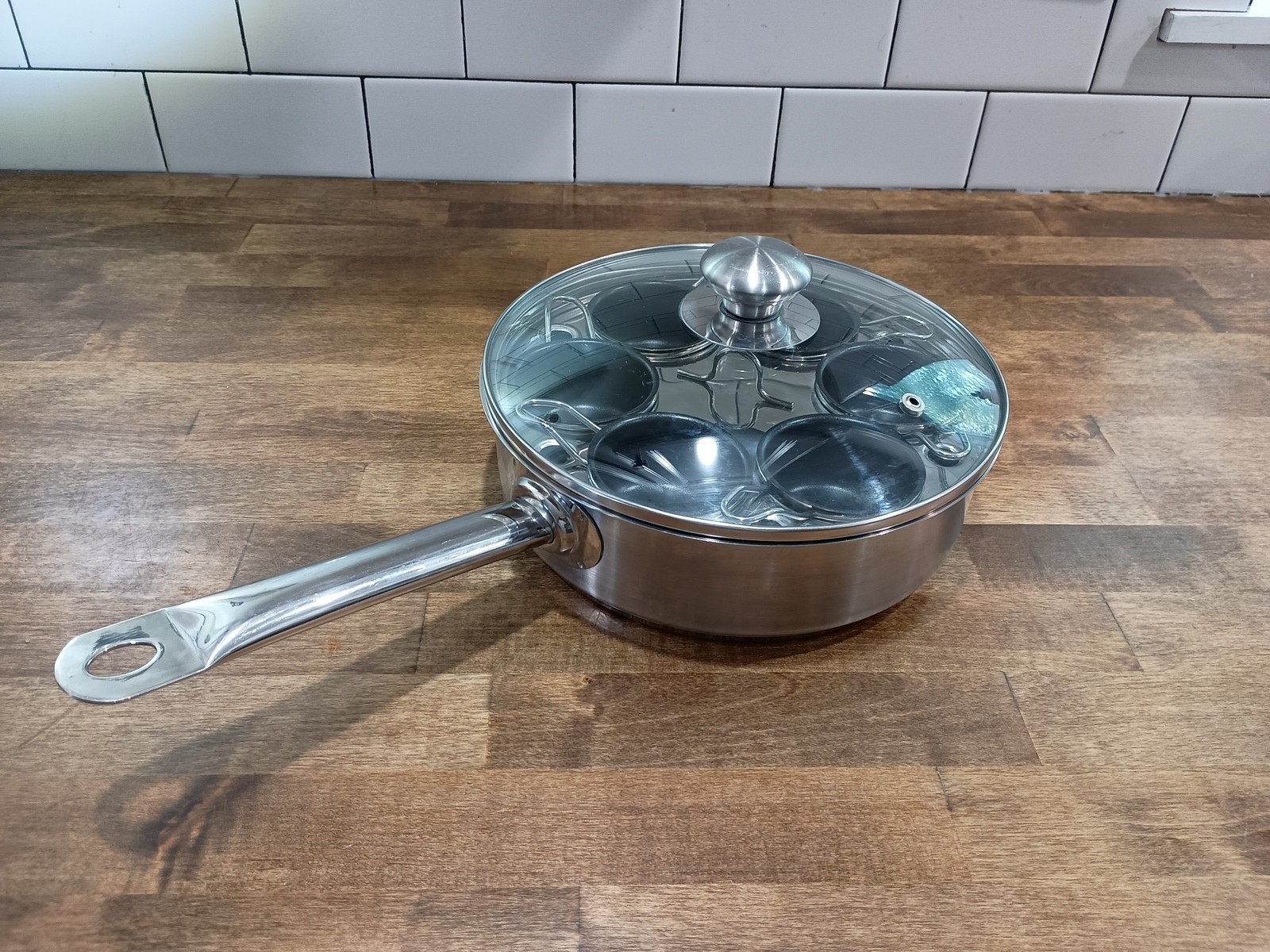 Resto by Demeyere 6 Cup Stainless Steel Egg Poacher Set 18/10 Stainless Belgium