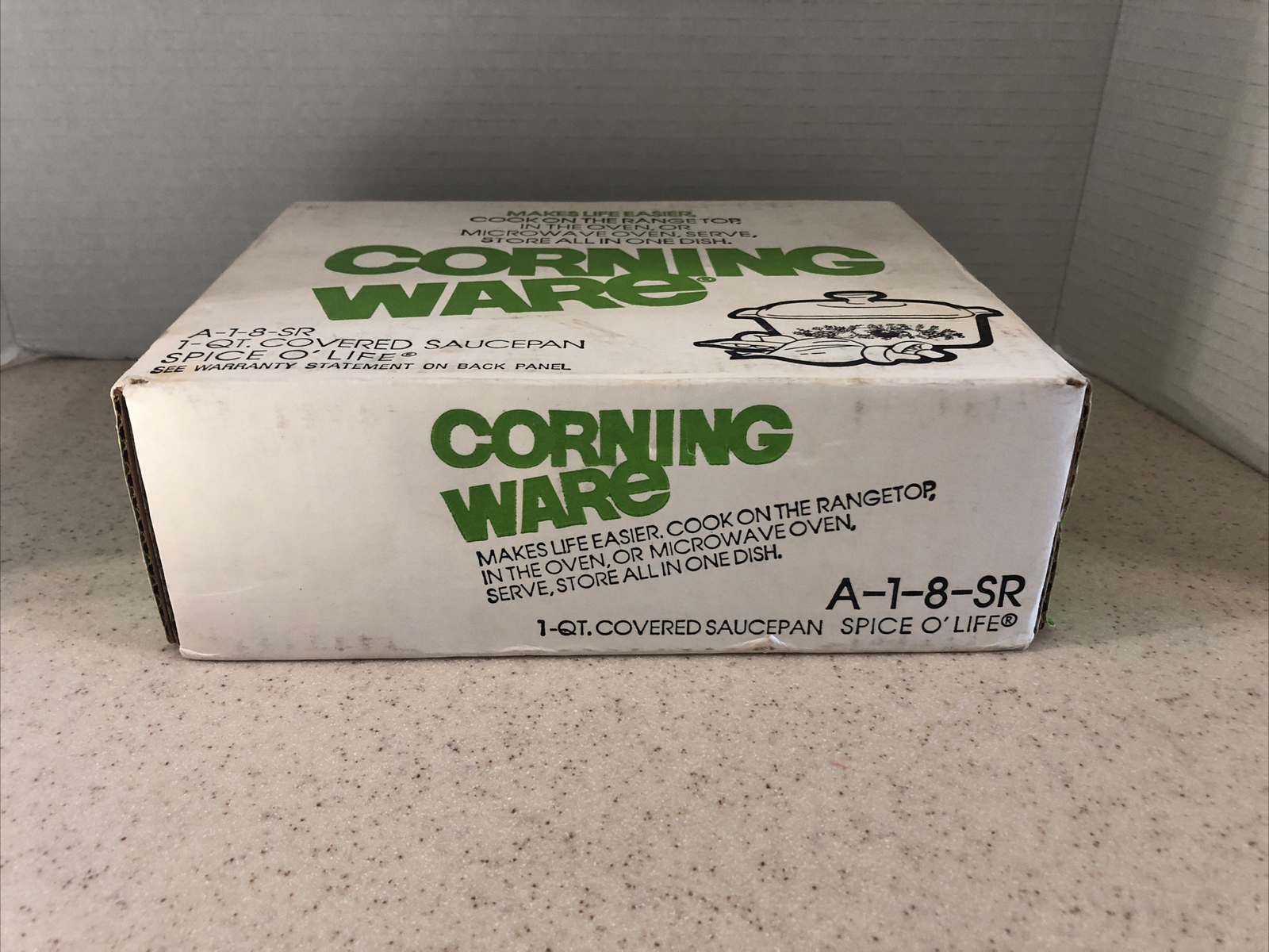 CORNING WARE A-1-8-SR 1 QT. COVERED SAUCEPAN SPICE O’ LIFE NIB