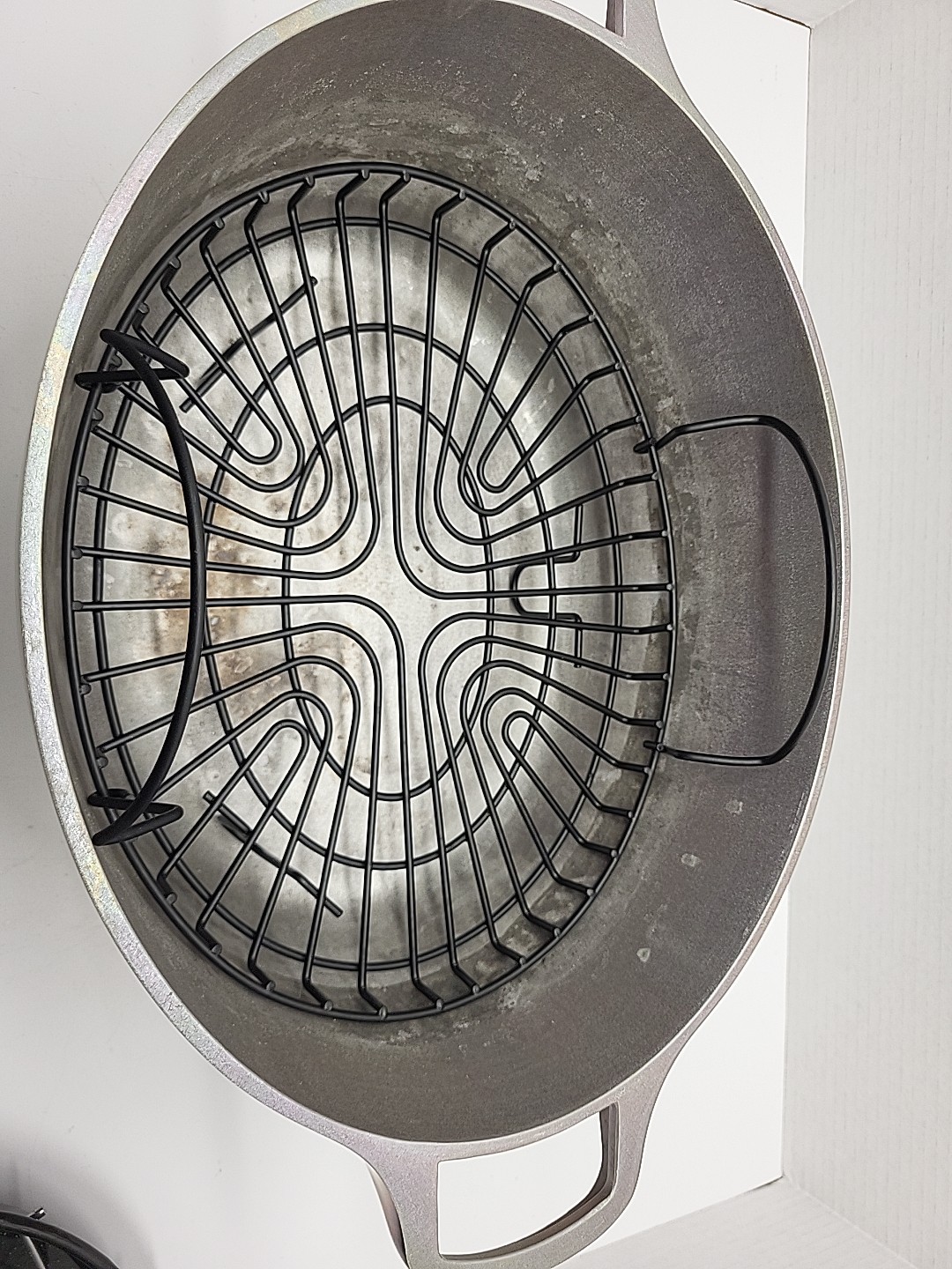 Technique Cast Aluminum 6 1/2 qt Dutch Oven Stovetop Smoker Roaster Inserts Lid