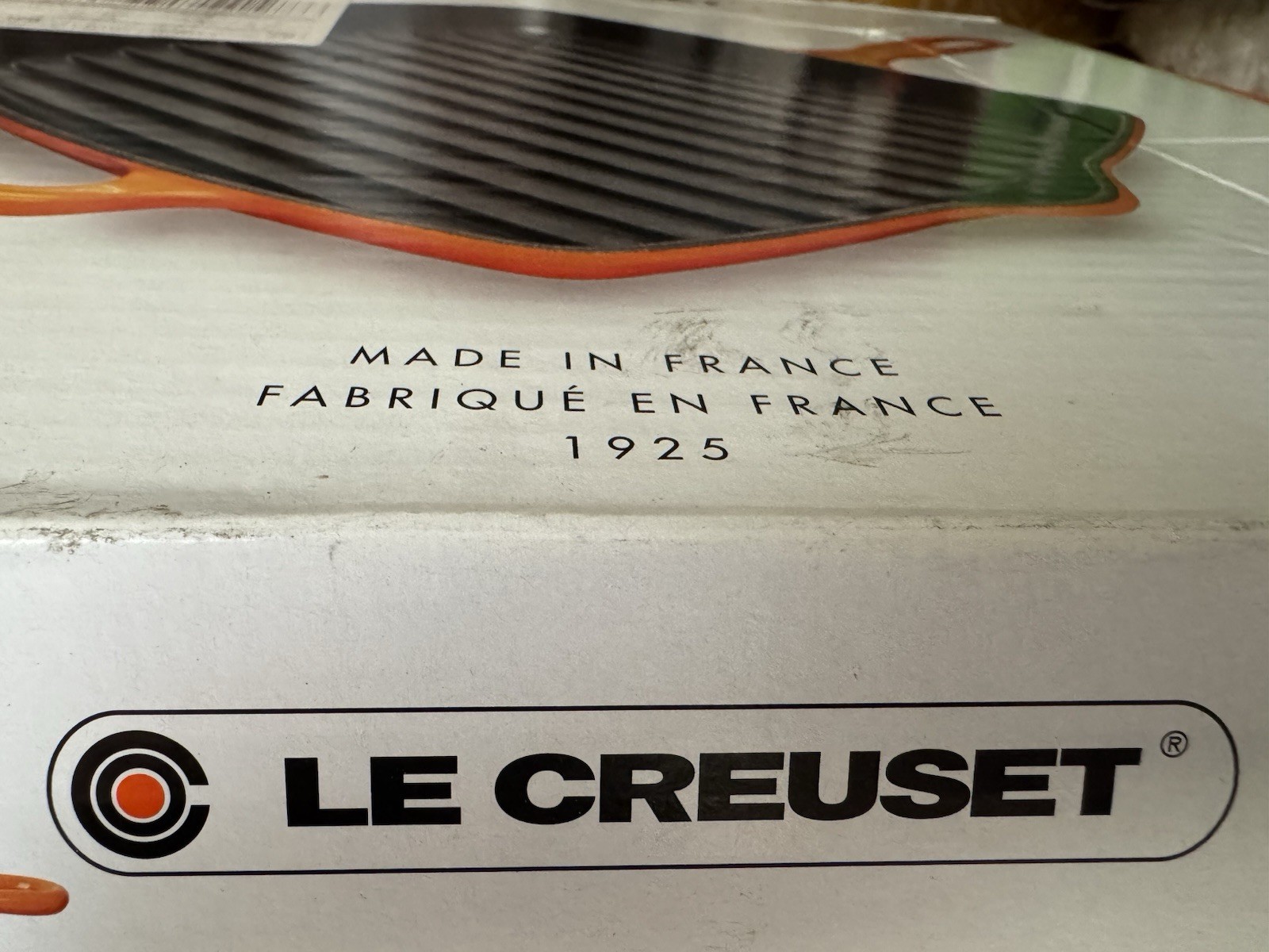 Le Creuset Signature Cast Iron 10.25 Inch Square Skillet Grill Orange New