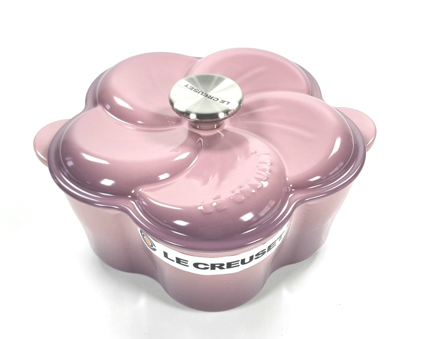 Le Creuset Cast Iron Floral Cocotte Petal Oven 2L / 2.25qt NIB ~ MAUVE PINK