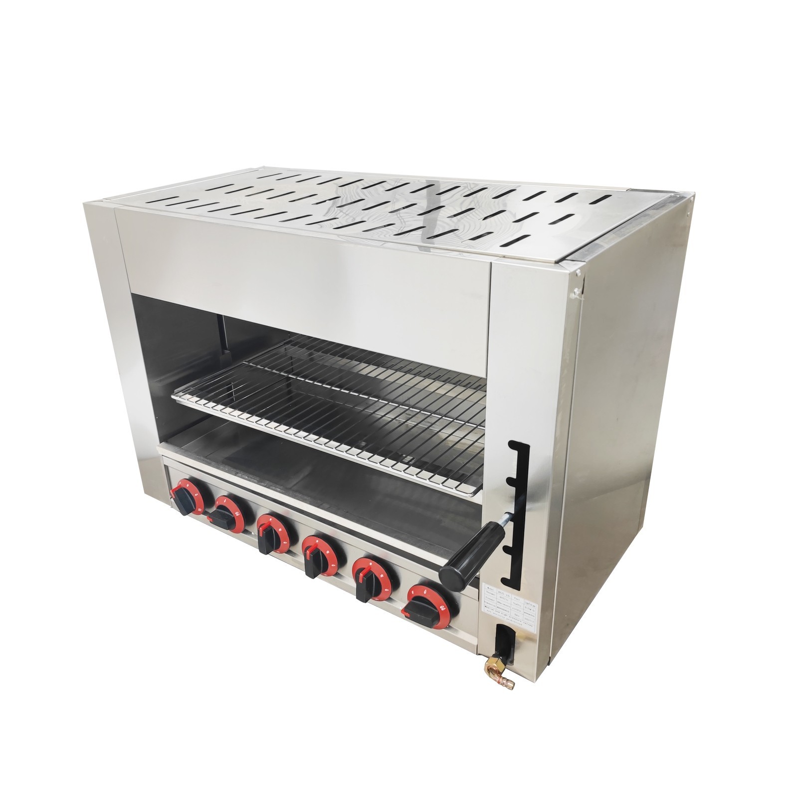 Single Layer LPG Chicken Roaster Oven Tabletop Cheese Melter Adjustable Lever