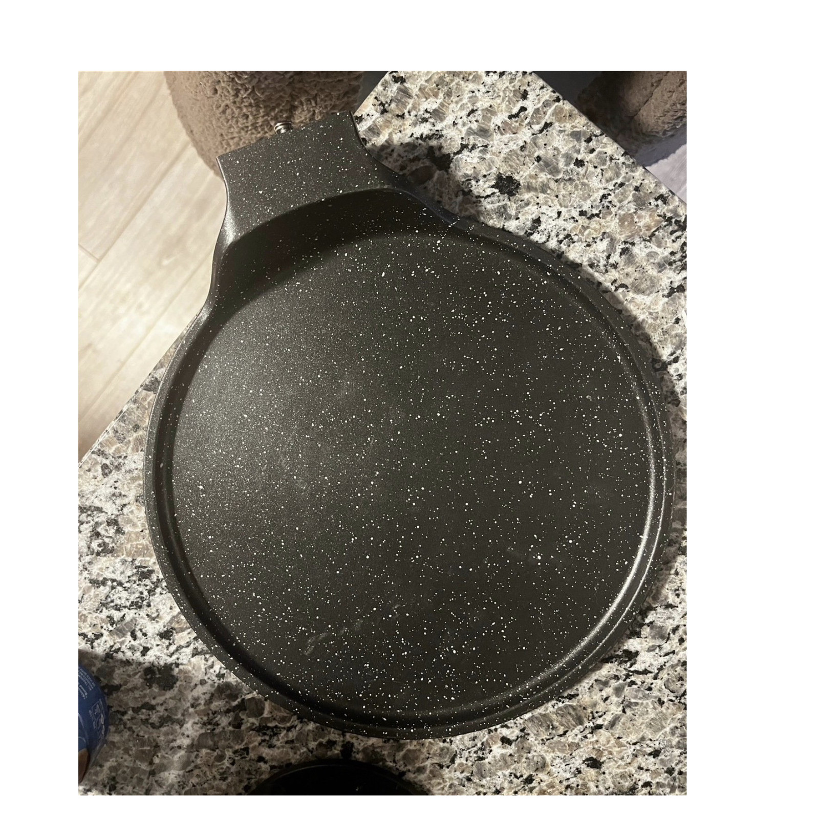 Round Non-Stick Aluminum Griddle Pan Black White for Induction Gas Electric