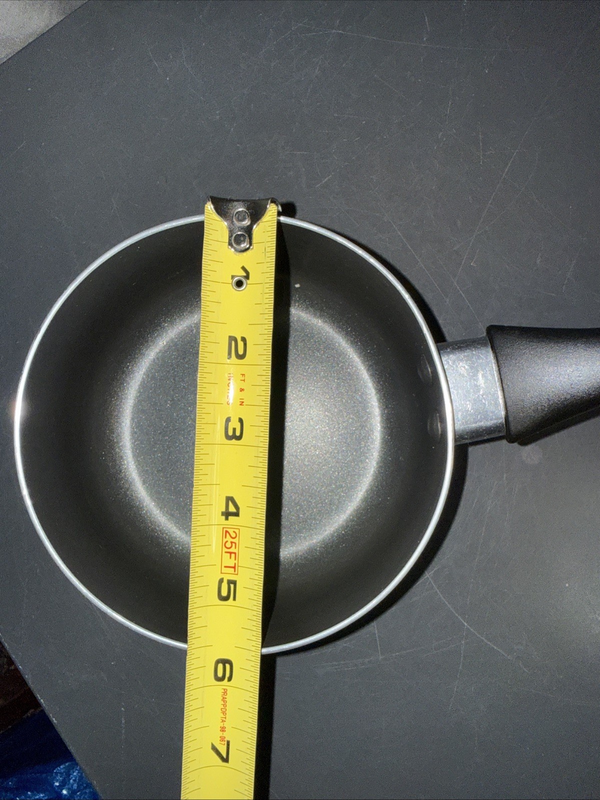 Gibson Home Piece Aluminum Black Nonstick Pot Vented Lid Cookware Set 7”Lx6”Wx3”