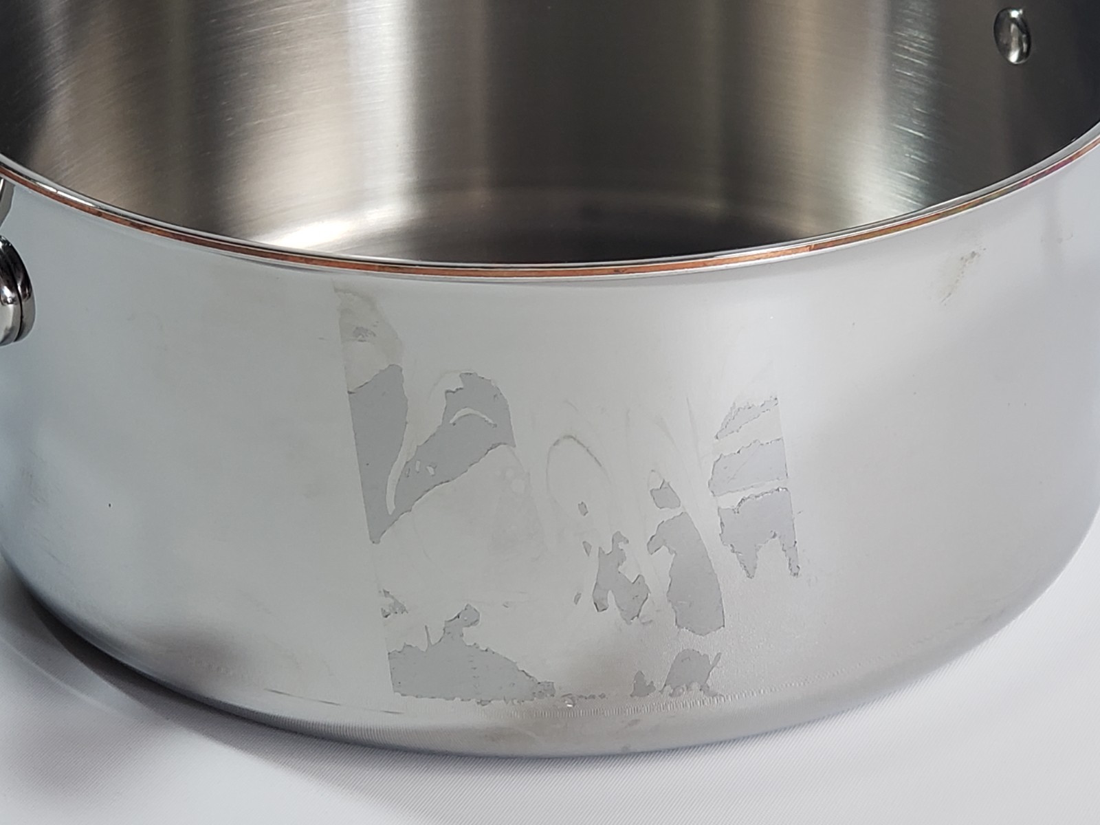 4 Quart Saucepan Stainless Steel & Copper Core RFN by RUFFONI Pot Lid CRA2210YL