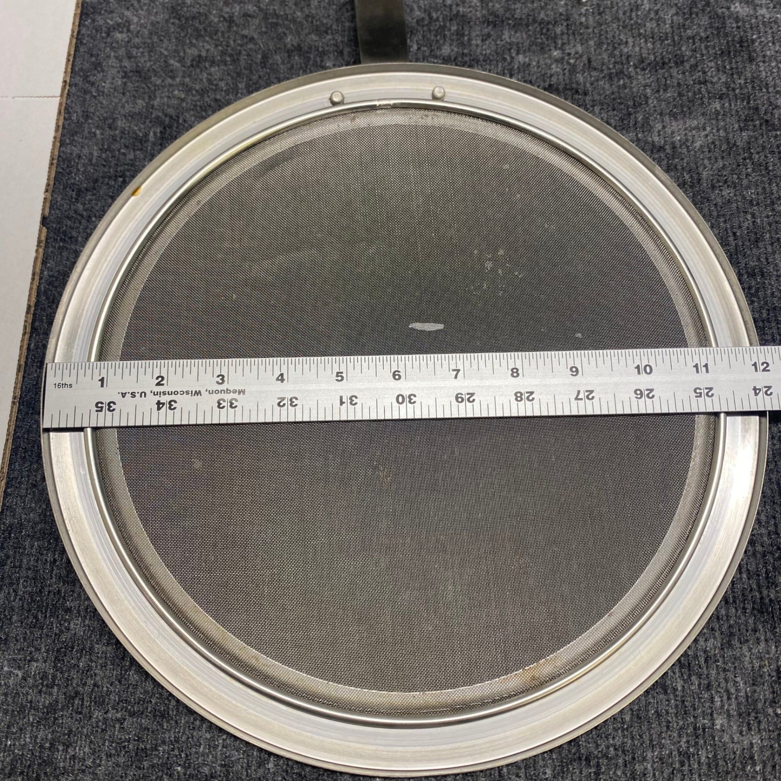 Stainless Steel Splatter Screen 11.5 Inch Round Fine Mesh Grease Guard Silver