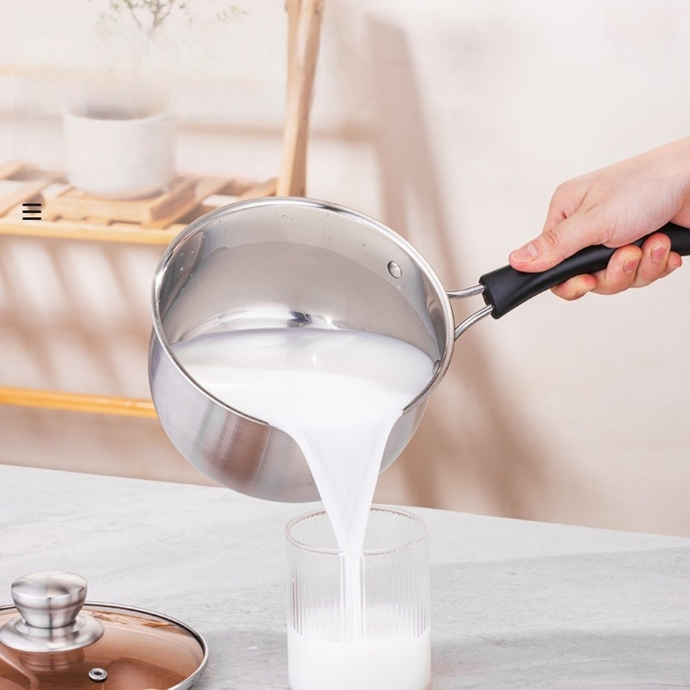 33.5 x 17 x 13.5 cm Stainless Steel Milk Pot with Rust Resistant Construction
