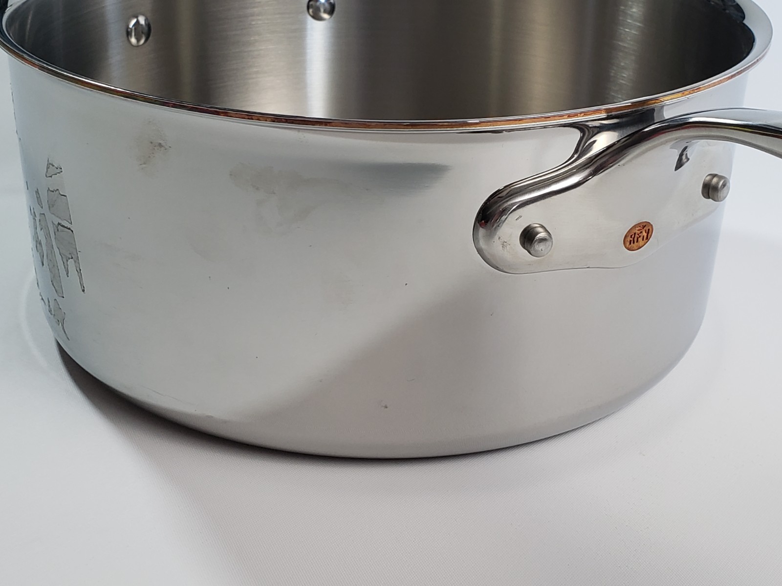 4 Quart Saucepan Stainless Steel & Copper Core RFN by RUFFONI Pot Lid CRA2210YL