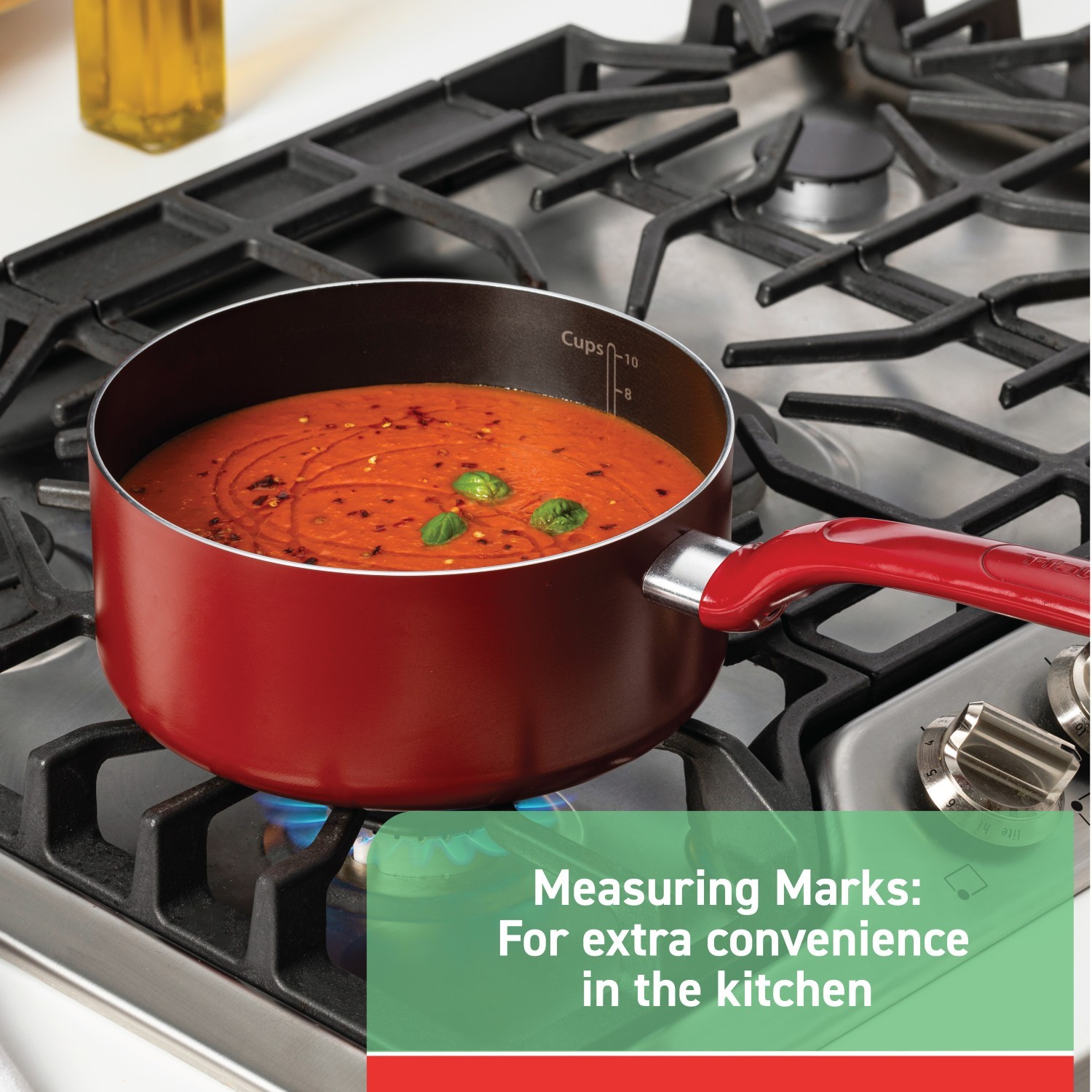 T-fal Easy Care, 20 Piece Non-Stick Pots and Pans Cookware Set, Red