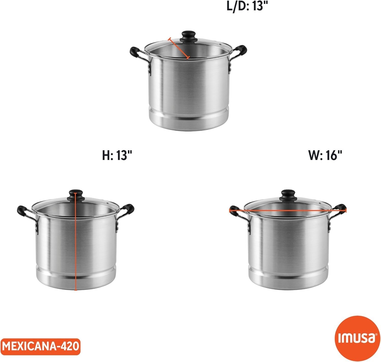 Versatile 20-Quart Steamer with Tempered Glass Lid – Cook Seafood and Vegetables