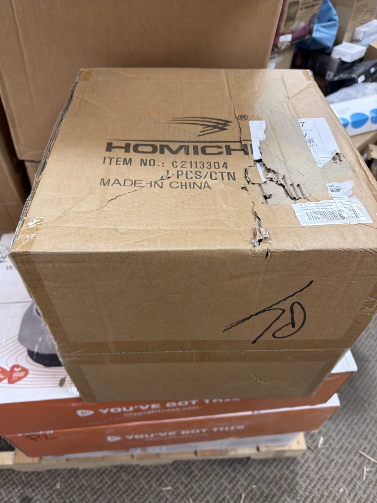 HOMICHEF LARGE STOCK POT 24 Quart with Lid – Nickel Free Stainless Steel Cookwar