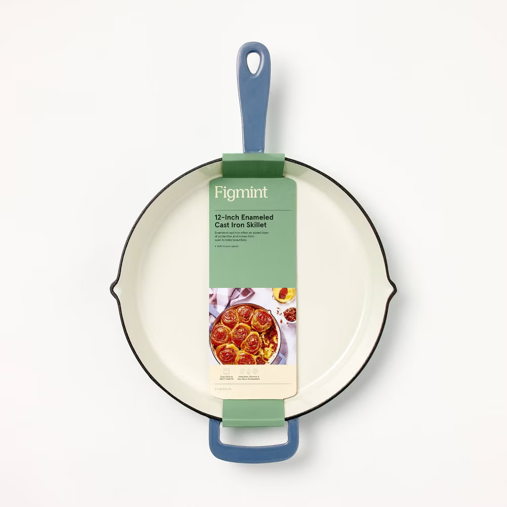 12″ Enamel Skillet Blue – Figmint