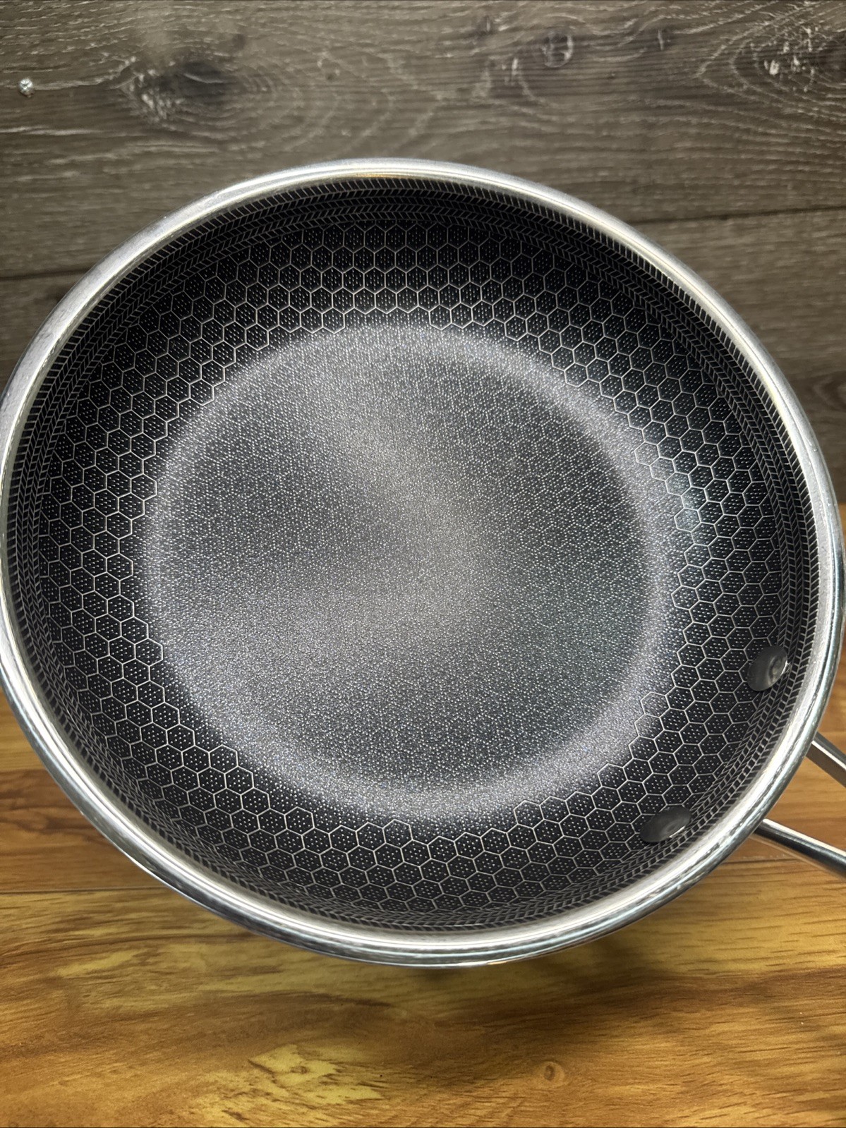 HexClad Hybrid Stainless Steel Non-Stick 8 inch Frying Pan NO Lid