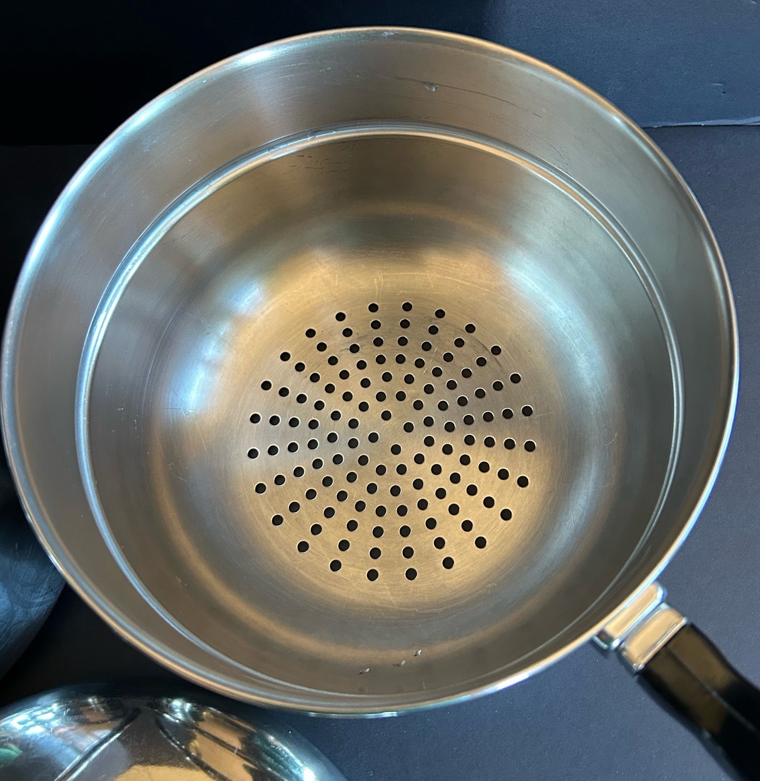 Vtg 3 Pc Farberware SS 2 Qt Saucepan & Steamer Insert W/Lid