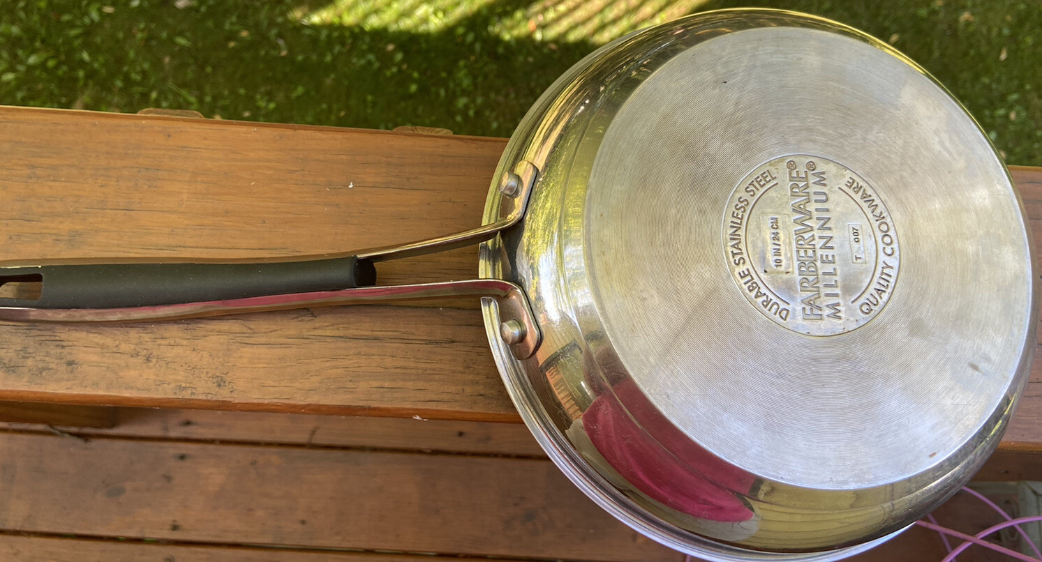 Faberware Durable Stainless Steel Millennium 10″ Fry Pan Grip Handle