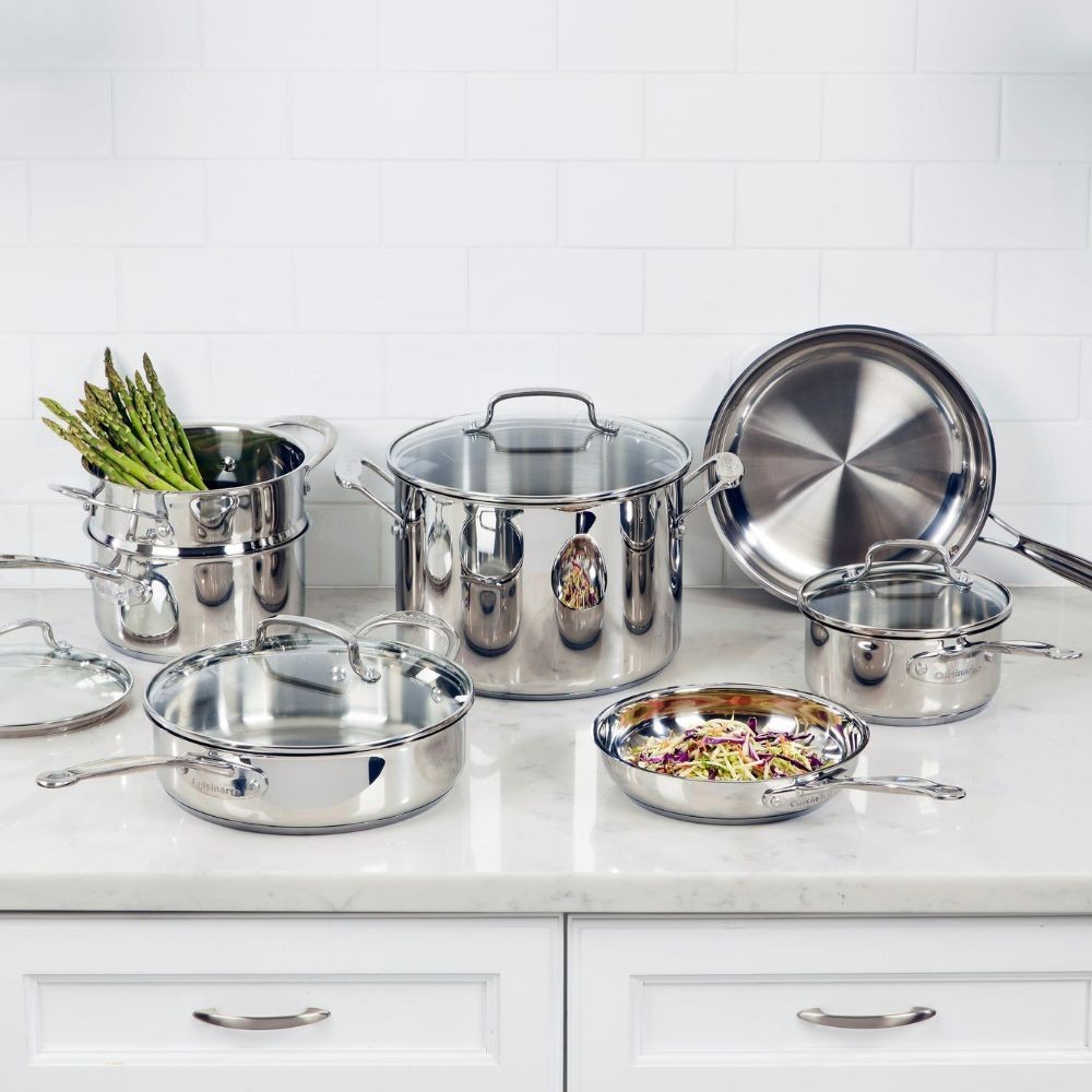 Cuisinart Chef’s Classic Stainless Steel 11-Piece Cookware Set